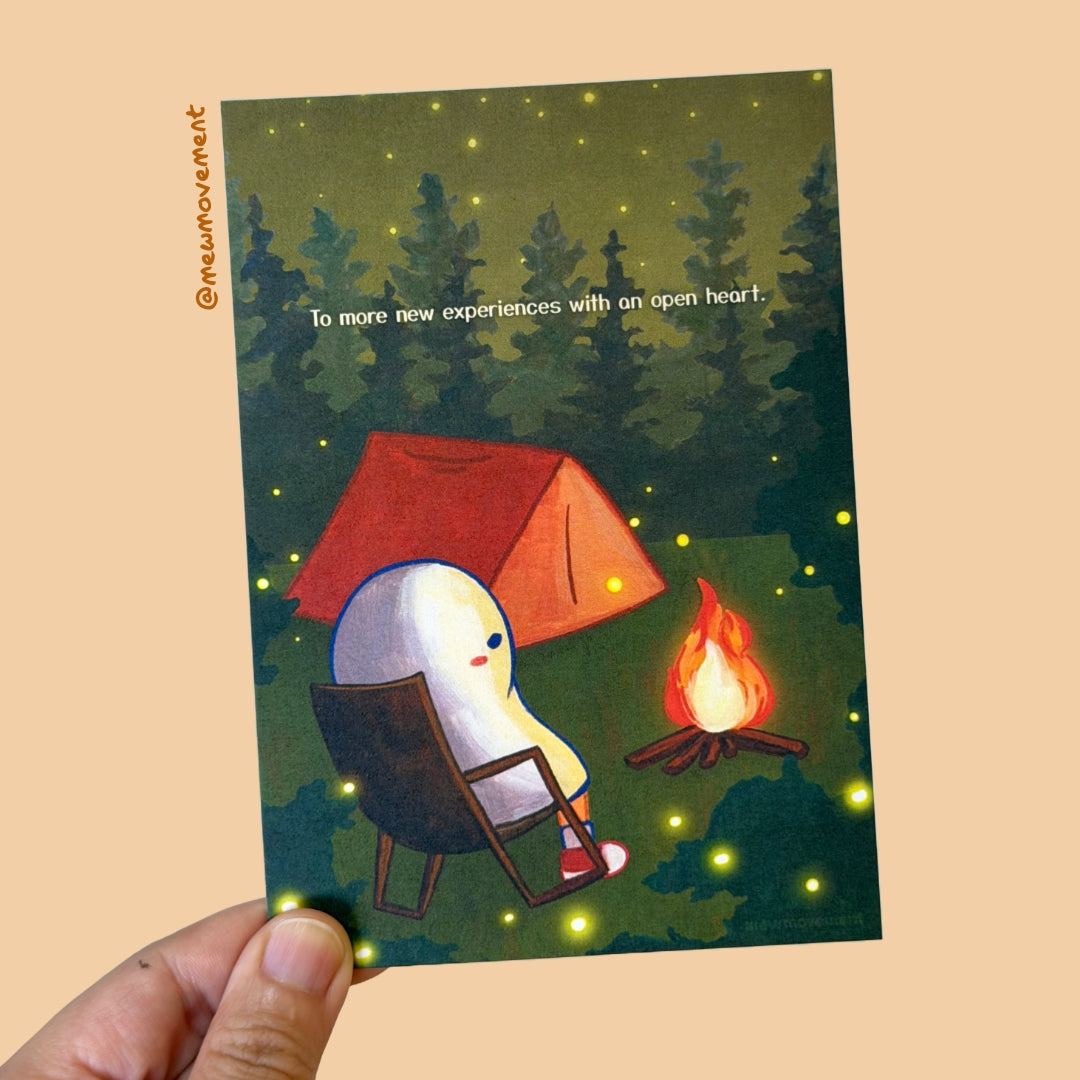 Camping Postcard
