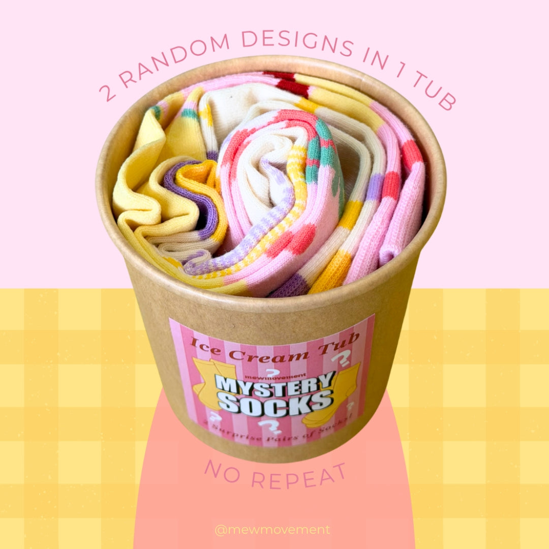 Ice Cream Tub Mystery Socks