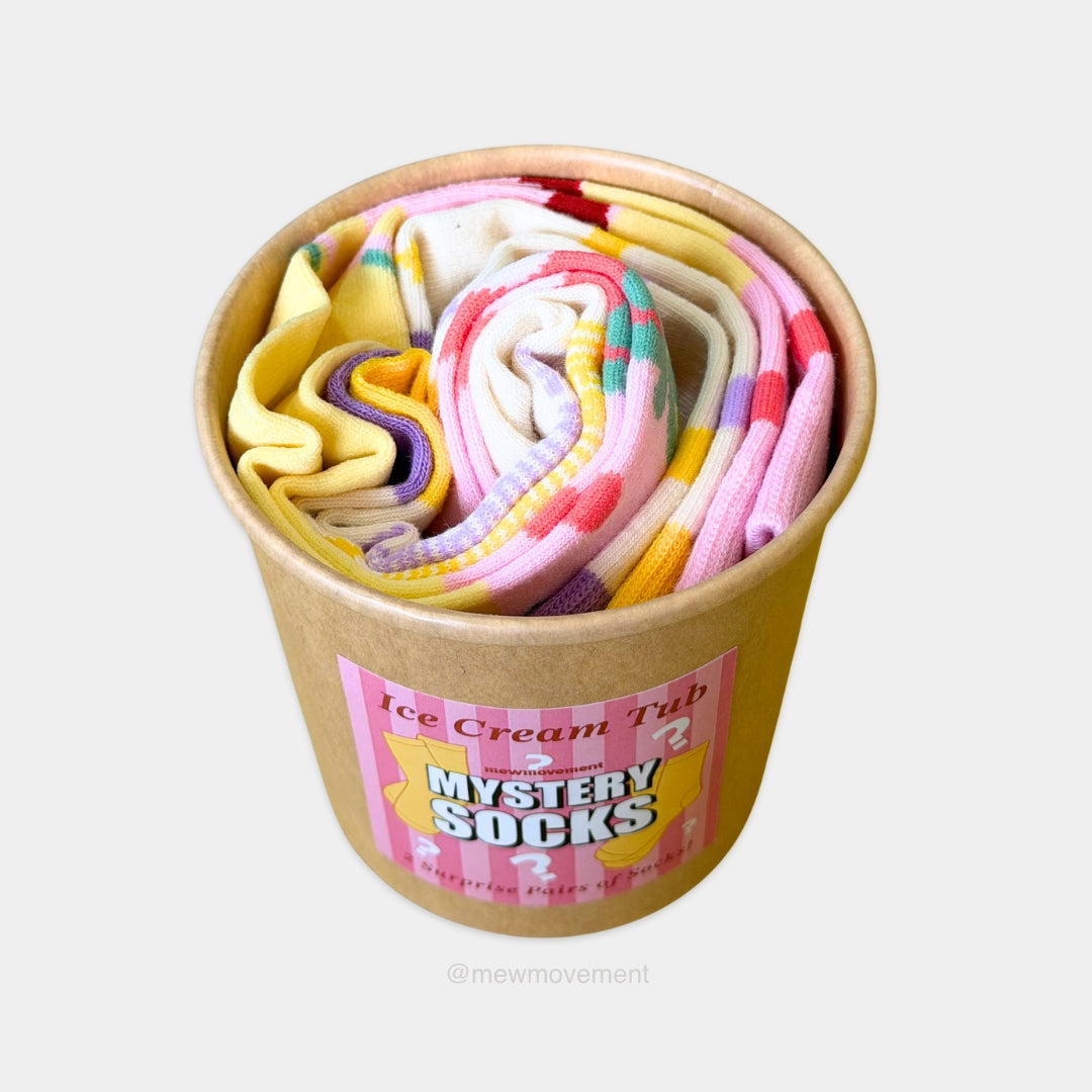 Ice Cream Tub Mystery Socks