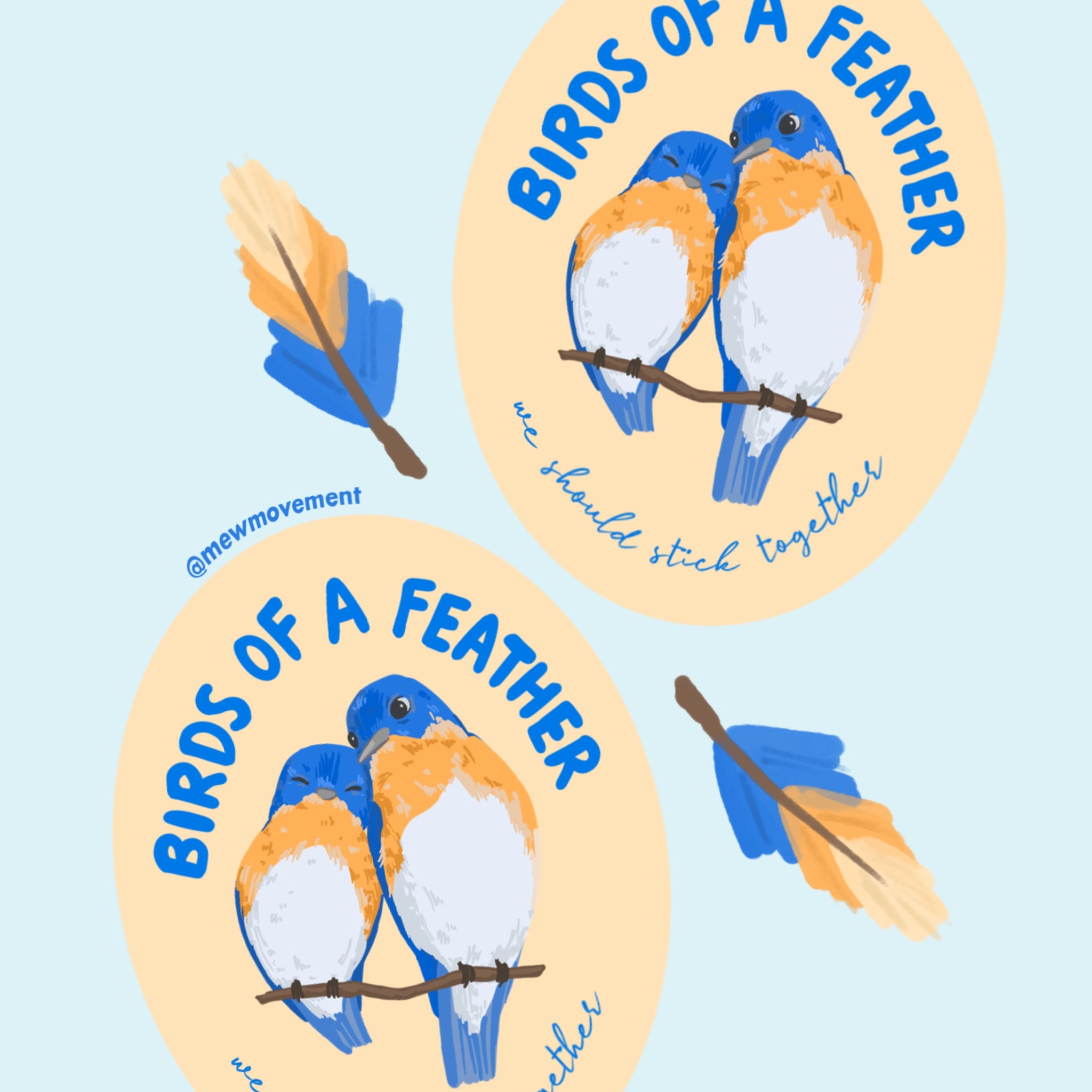 Birds Of A Feather Sticker