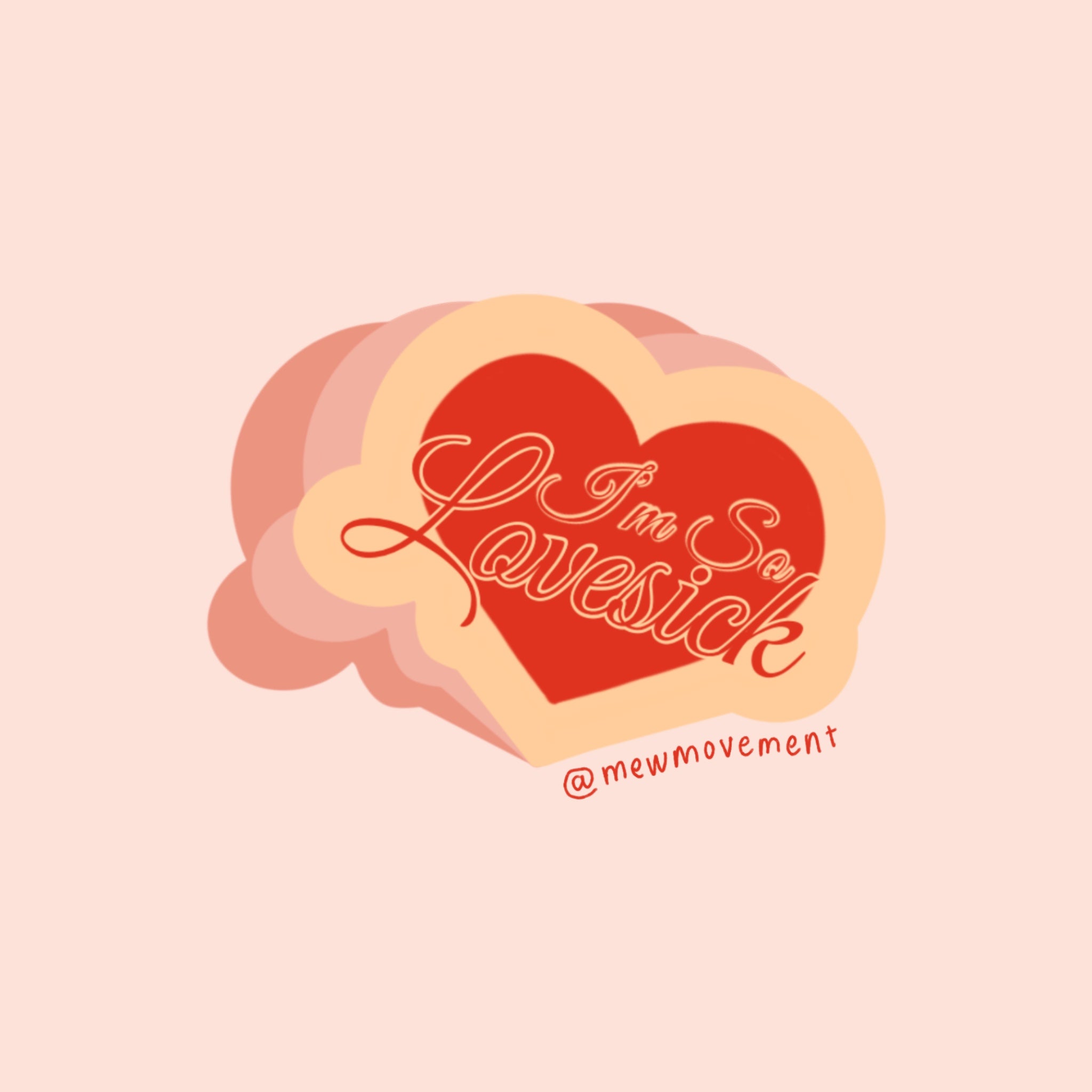 Lovesick Sticker