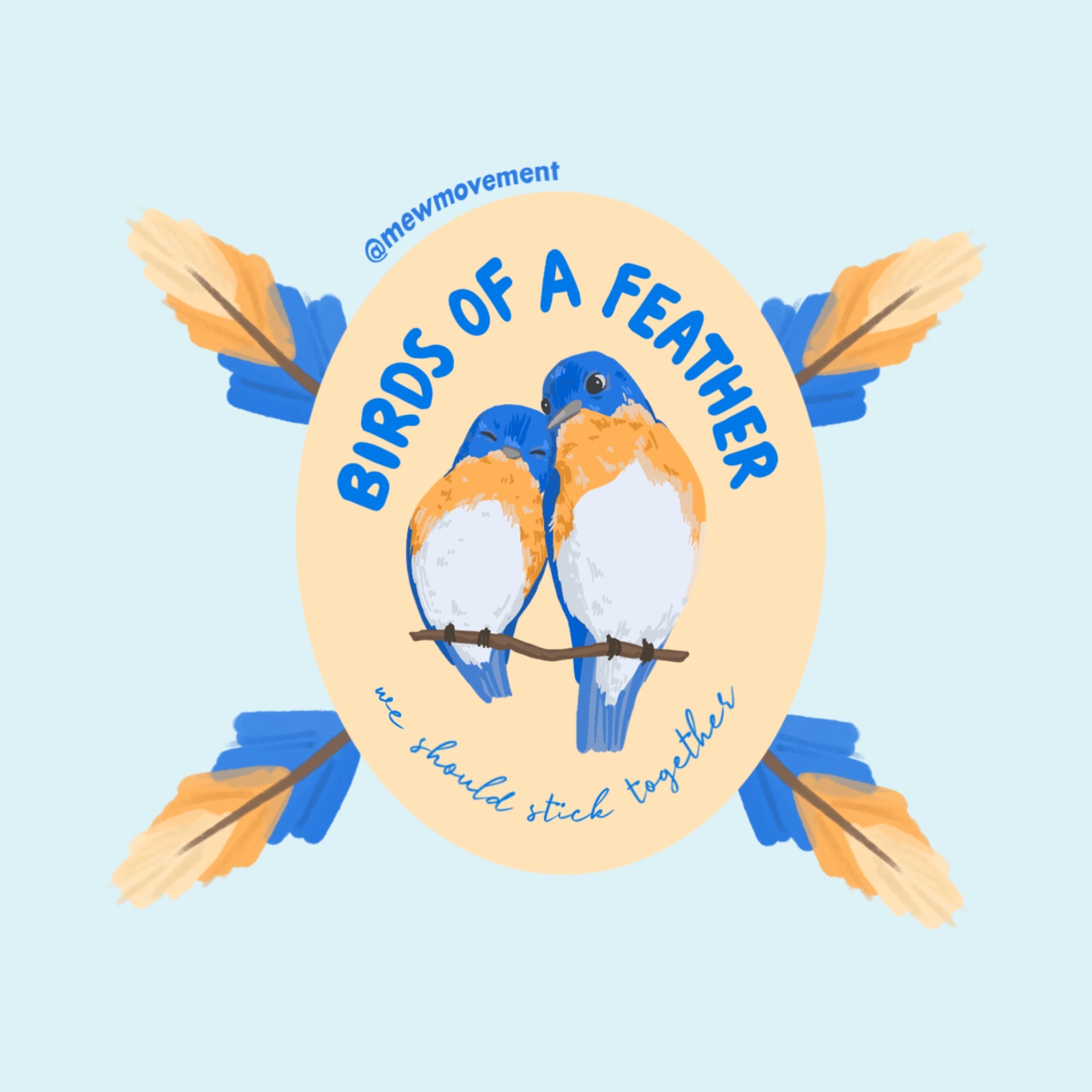 Birds Of A Feather Sticker