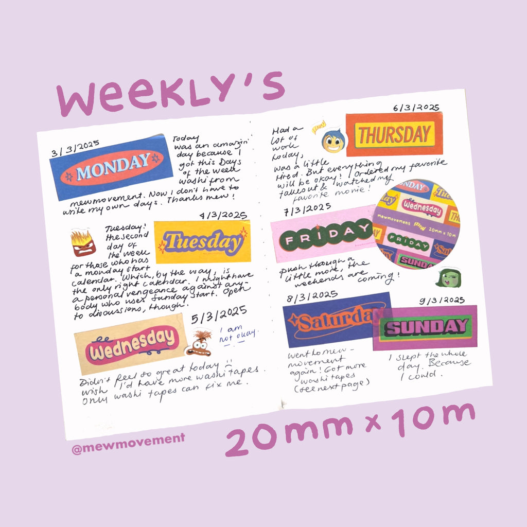 Weekly's Washi Tape