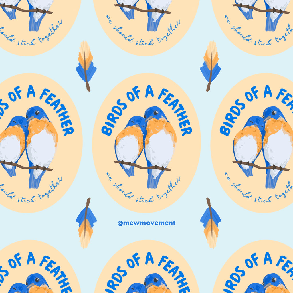 Birds Of A Feather Sticker
