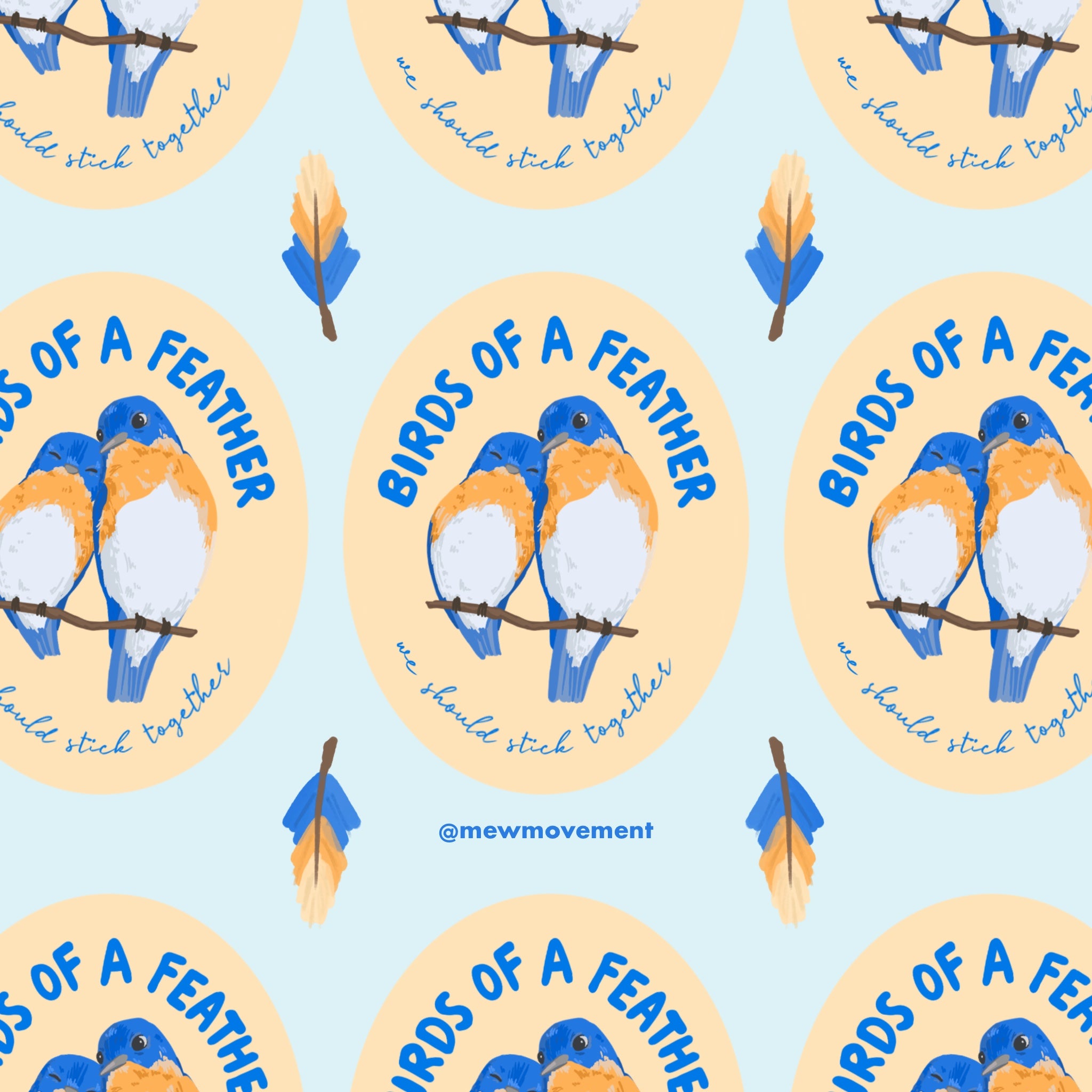 Birds Of A Feather Sticker
