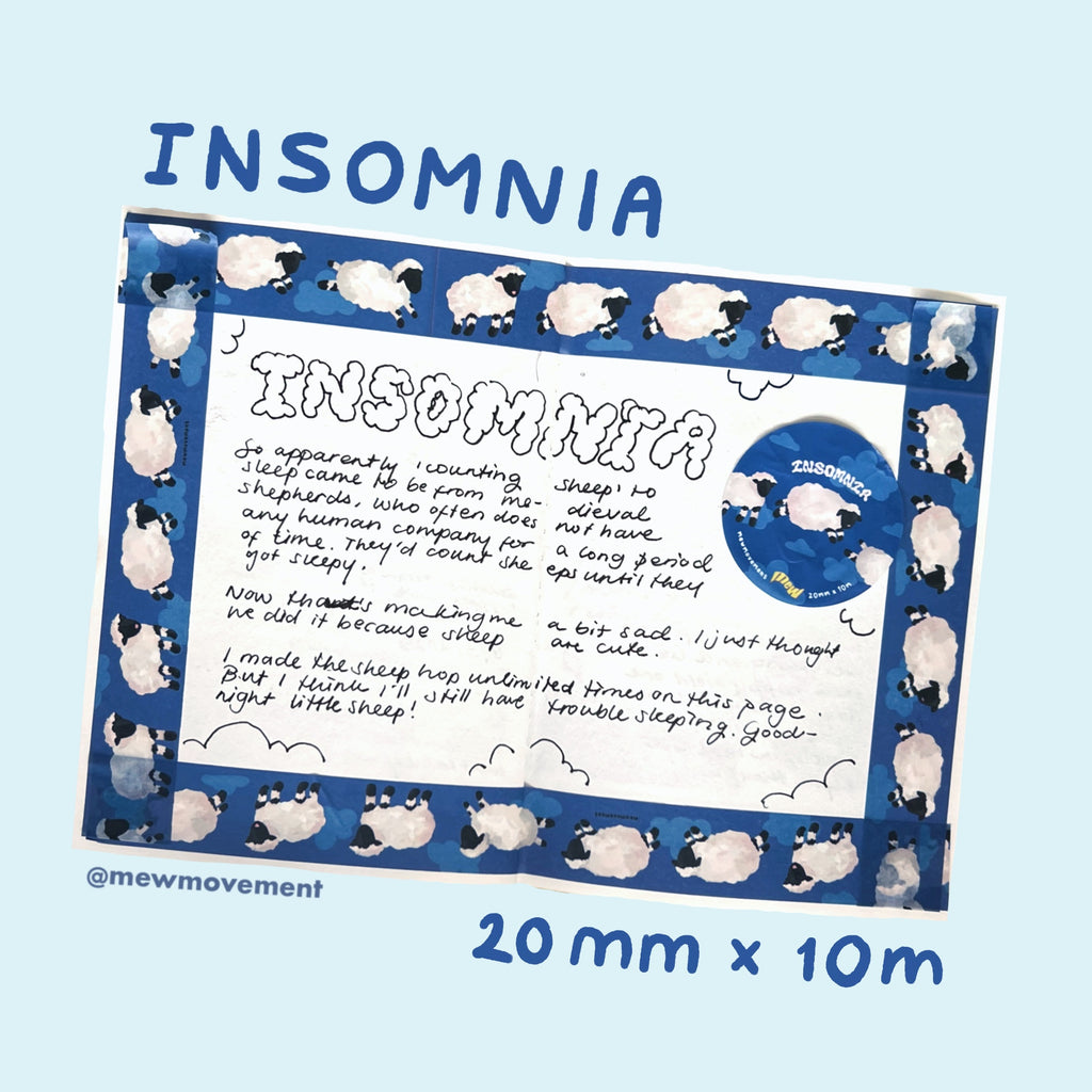 Insomnia Washi Tape
