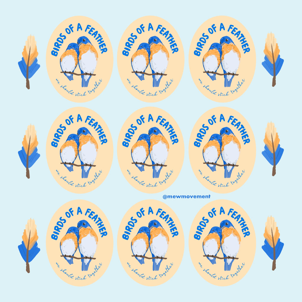 Birds Of A Feather Sticker