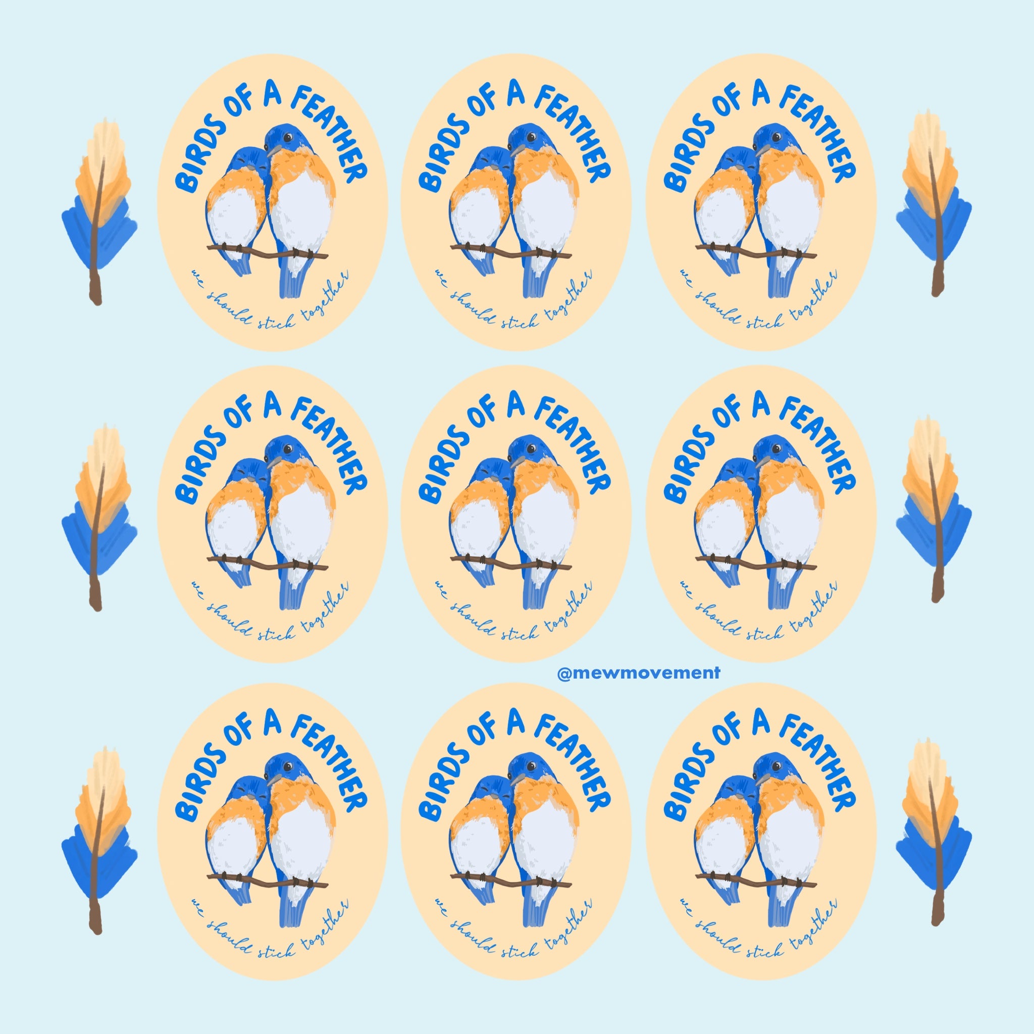 Birds Of A Feather Sticker
