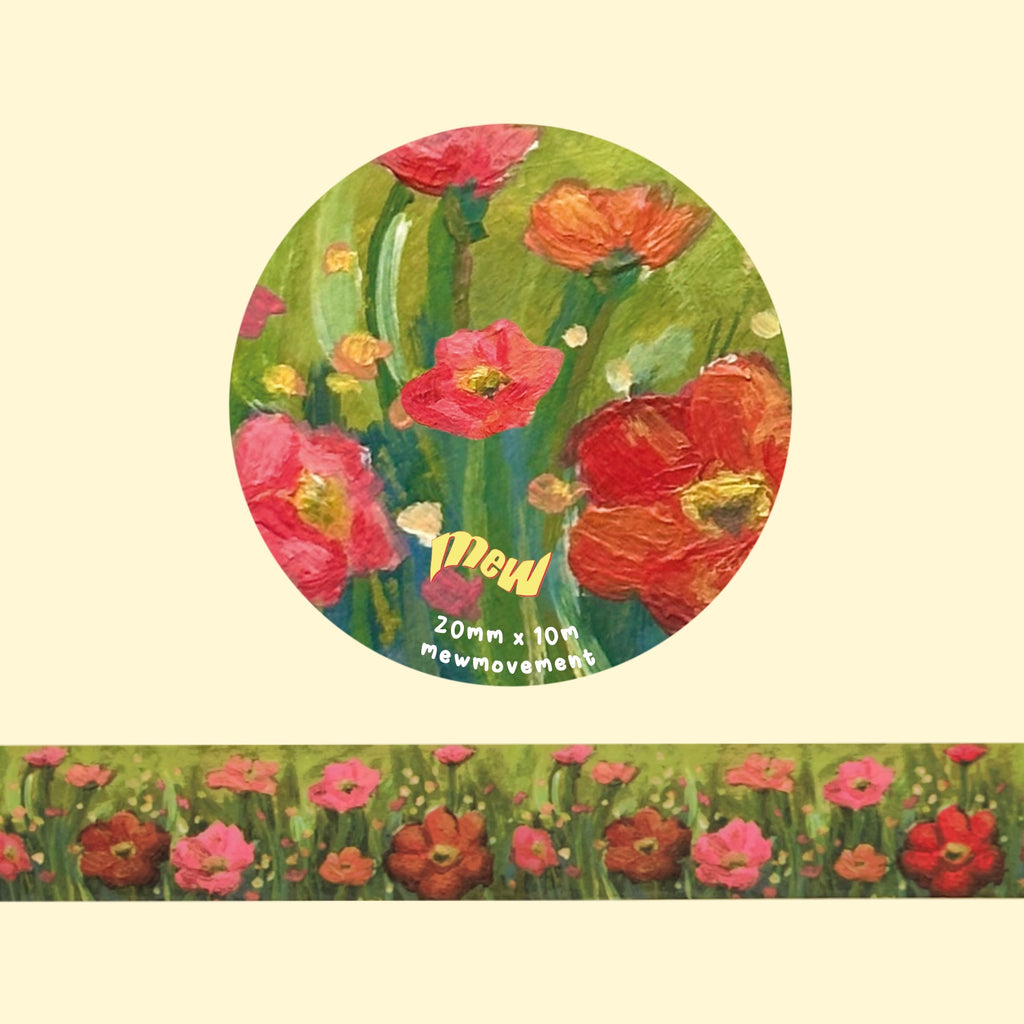 Poppy Field Washi Tape