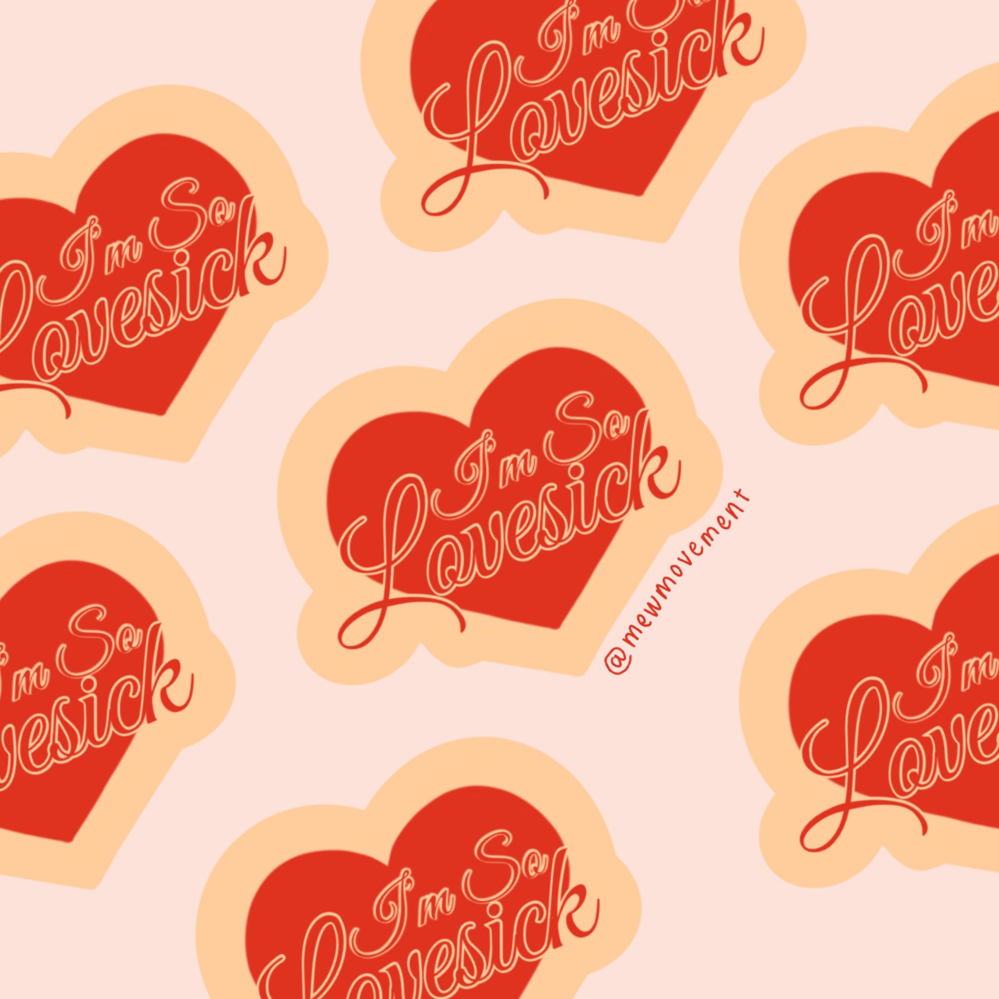 Lovesick Sticker