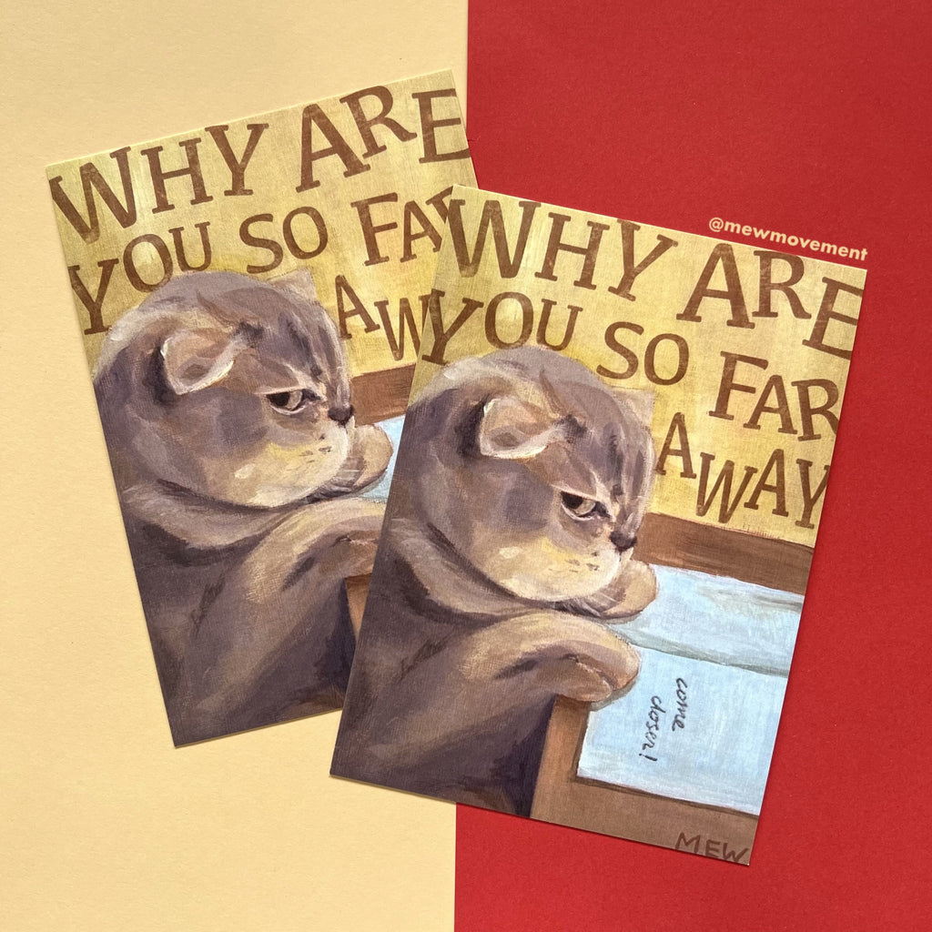Angry Cat Postcard