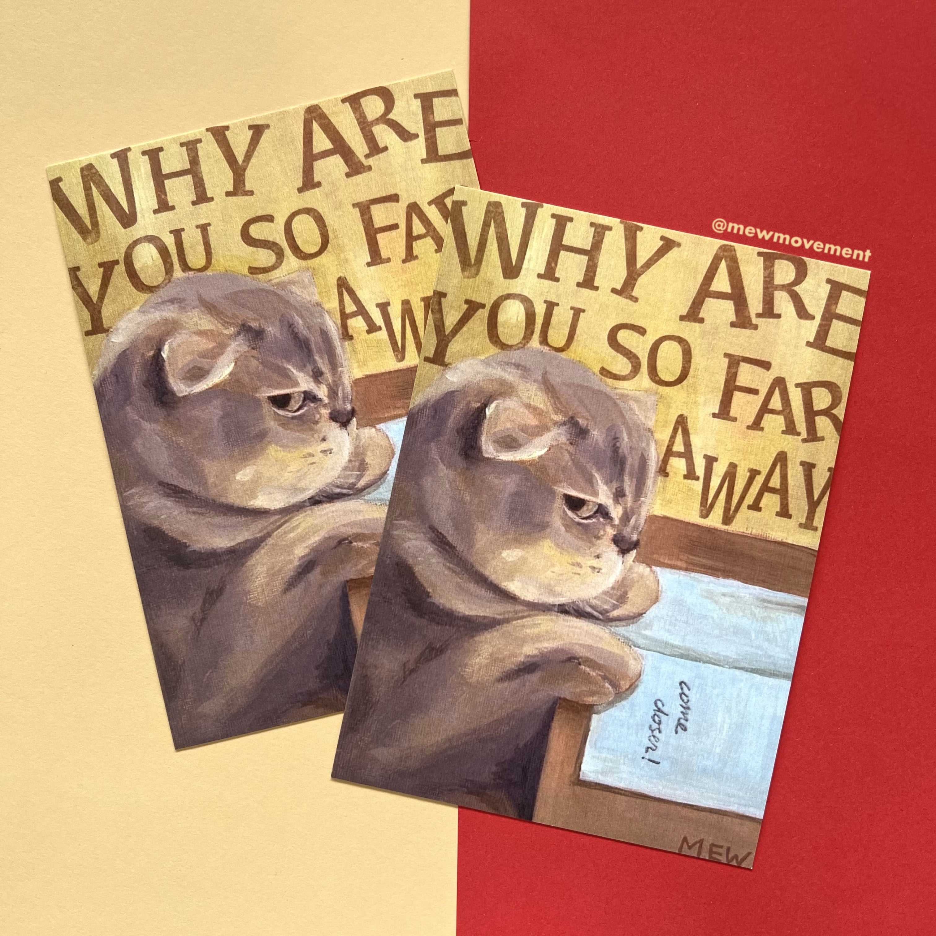 Angry Cat Postcard