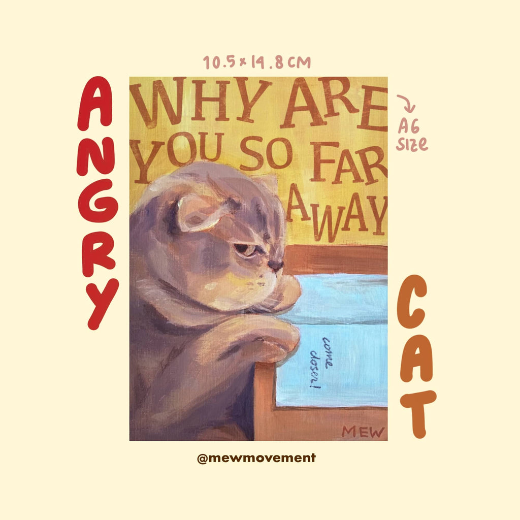 Angry Cat Postcard