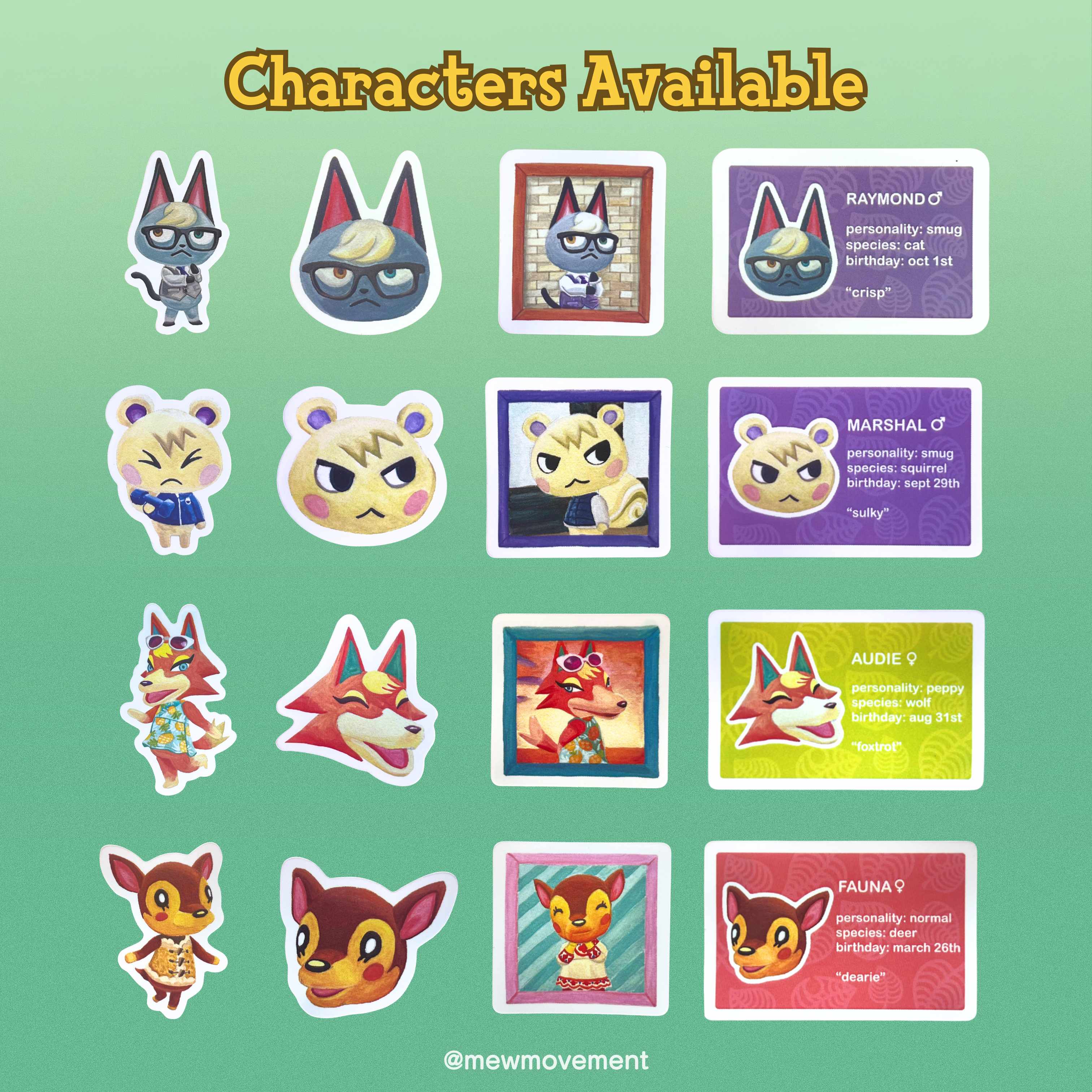 Animal Crossing Surprise Sticker Pack