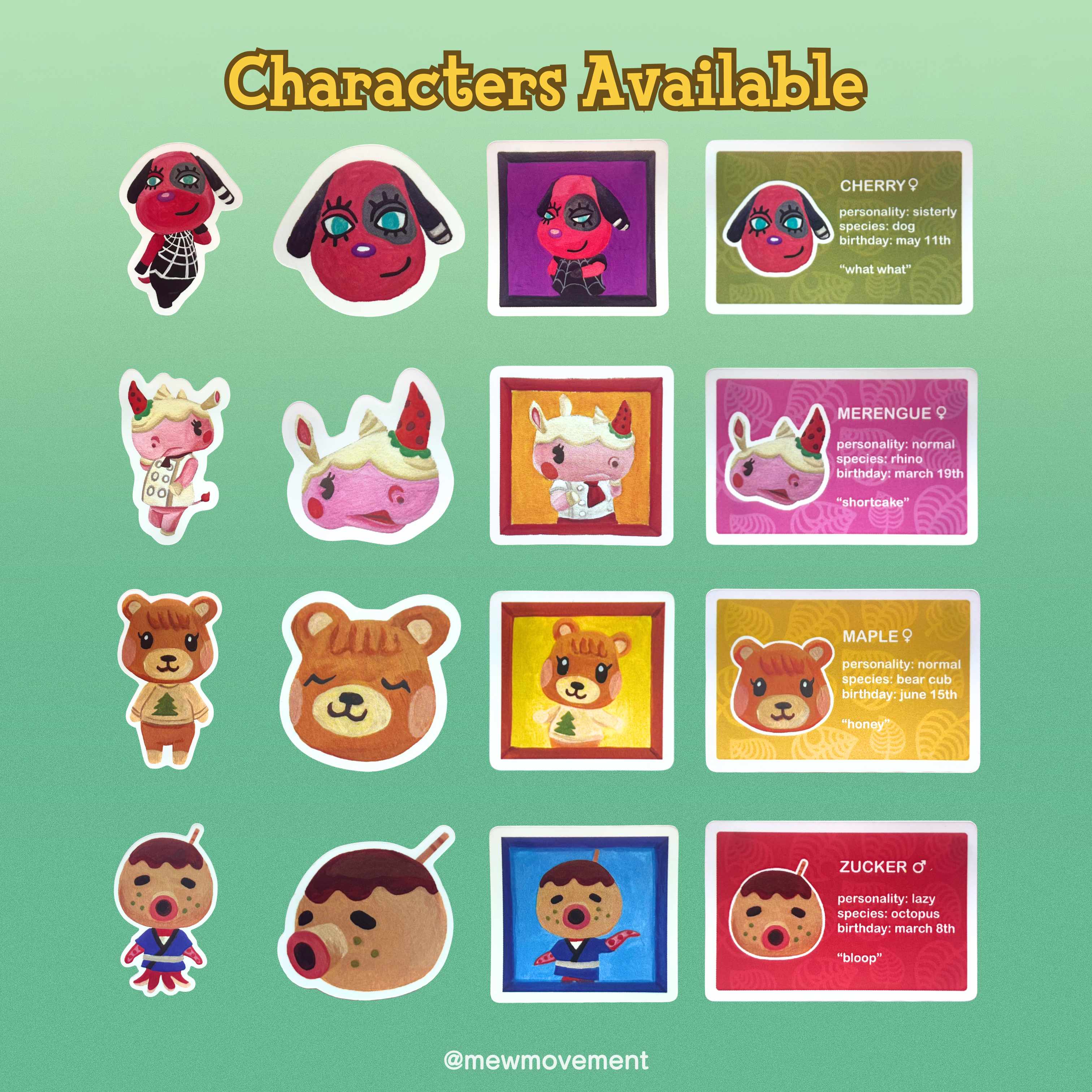 Animal Crossing Surprise Sticker Pack