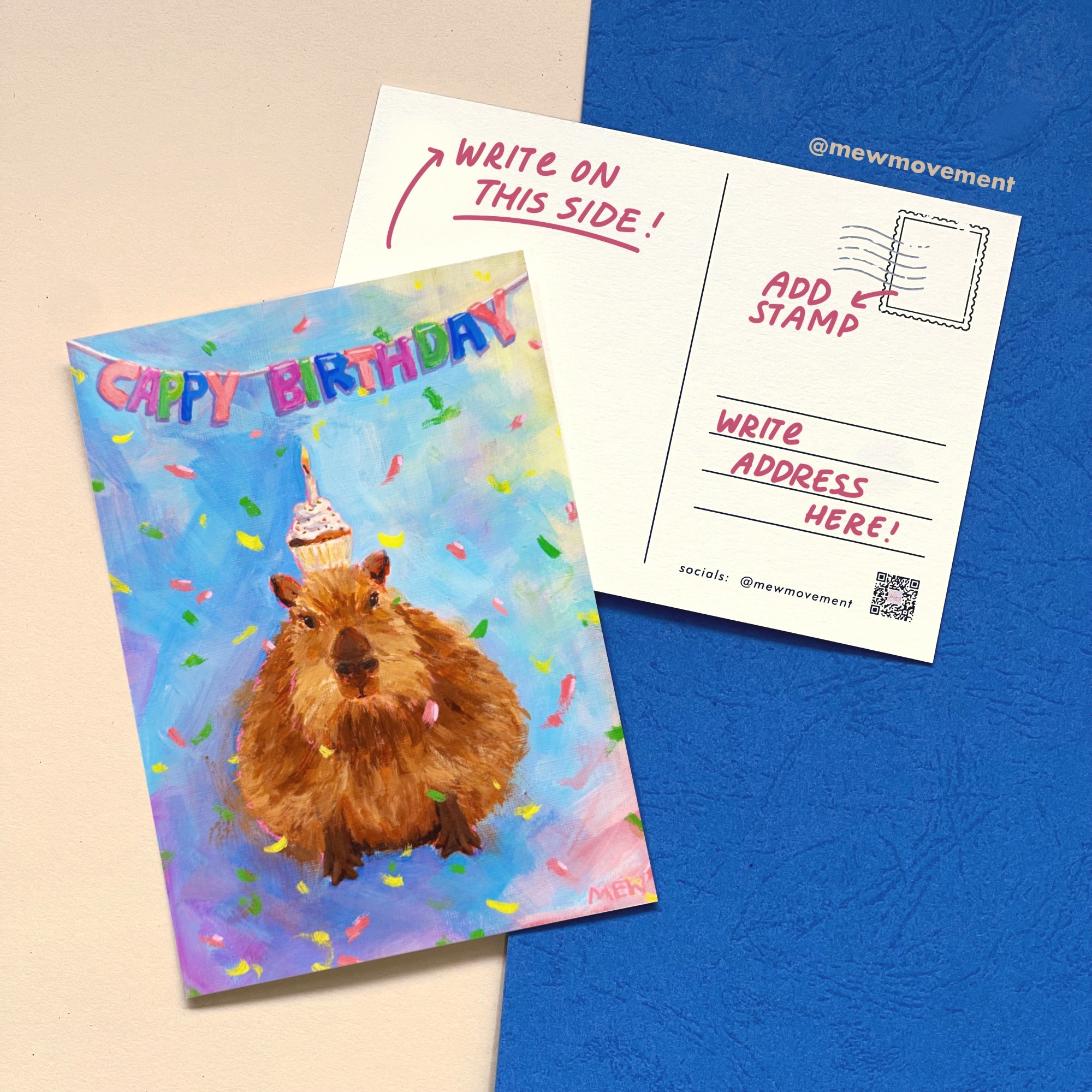 Cappy Birthday Postcard