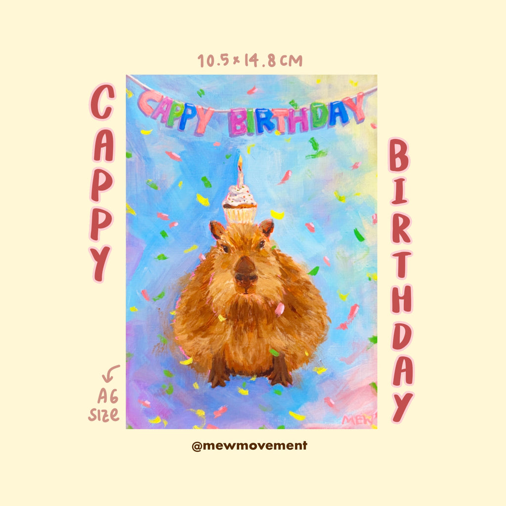 Cappy Birthday Postcard