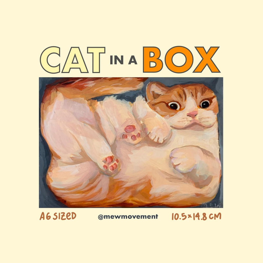 Cat In A Box Postcard