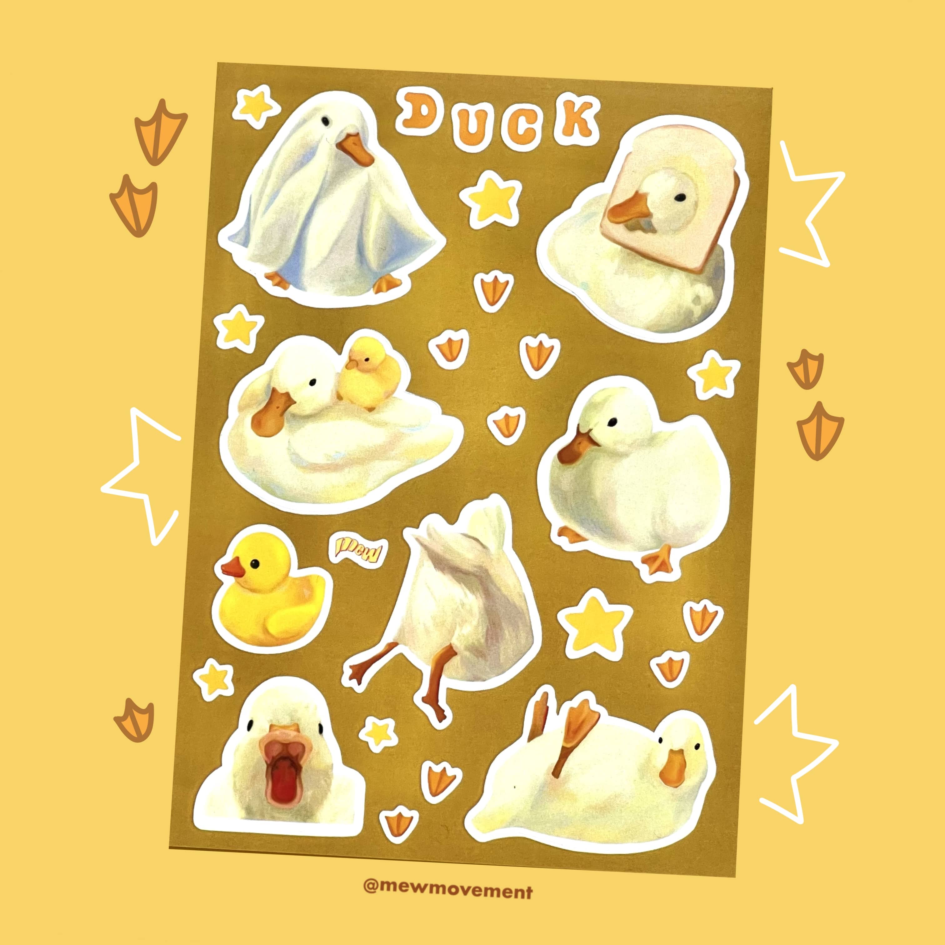Duck Sticker Sheet