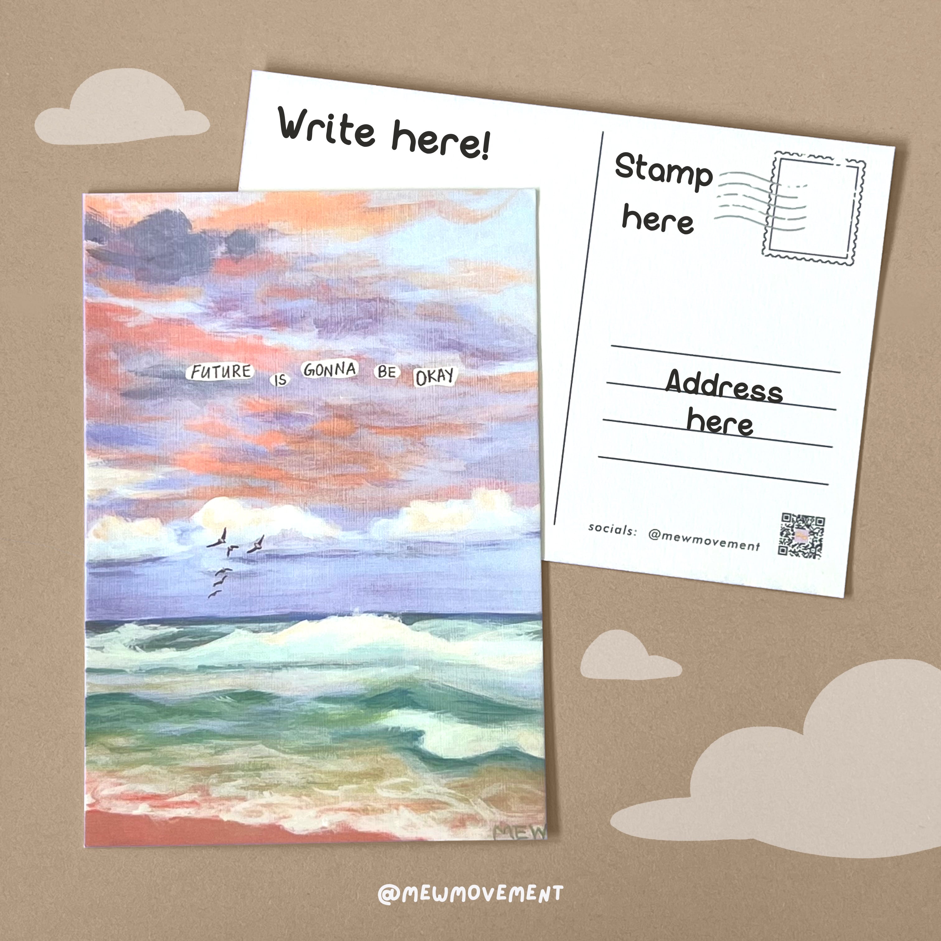 Future Is Okay Postcard