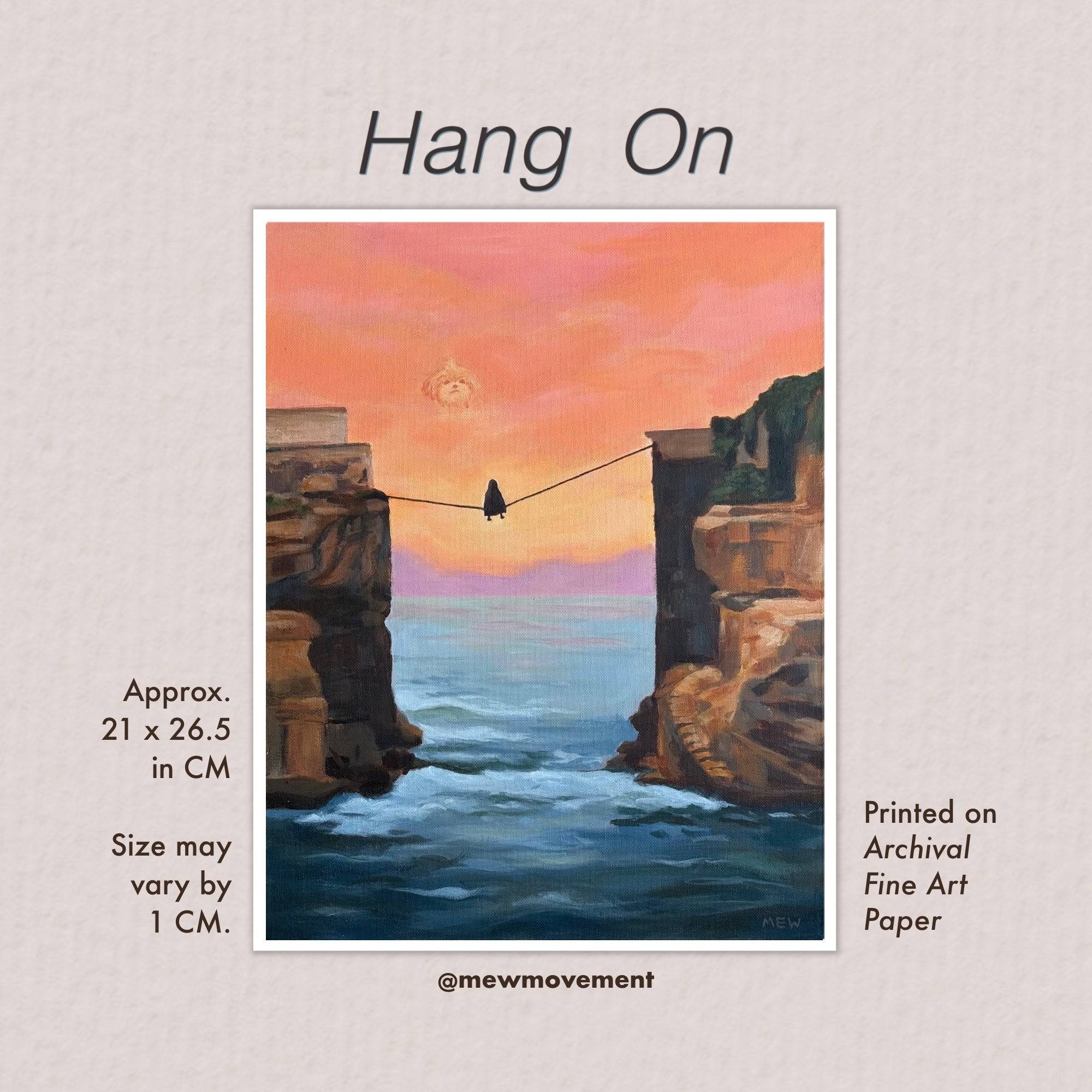 Hang On Fine Art Print
