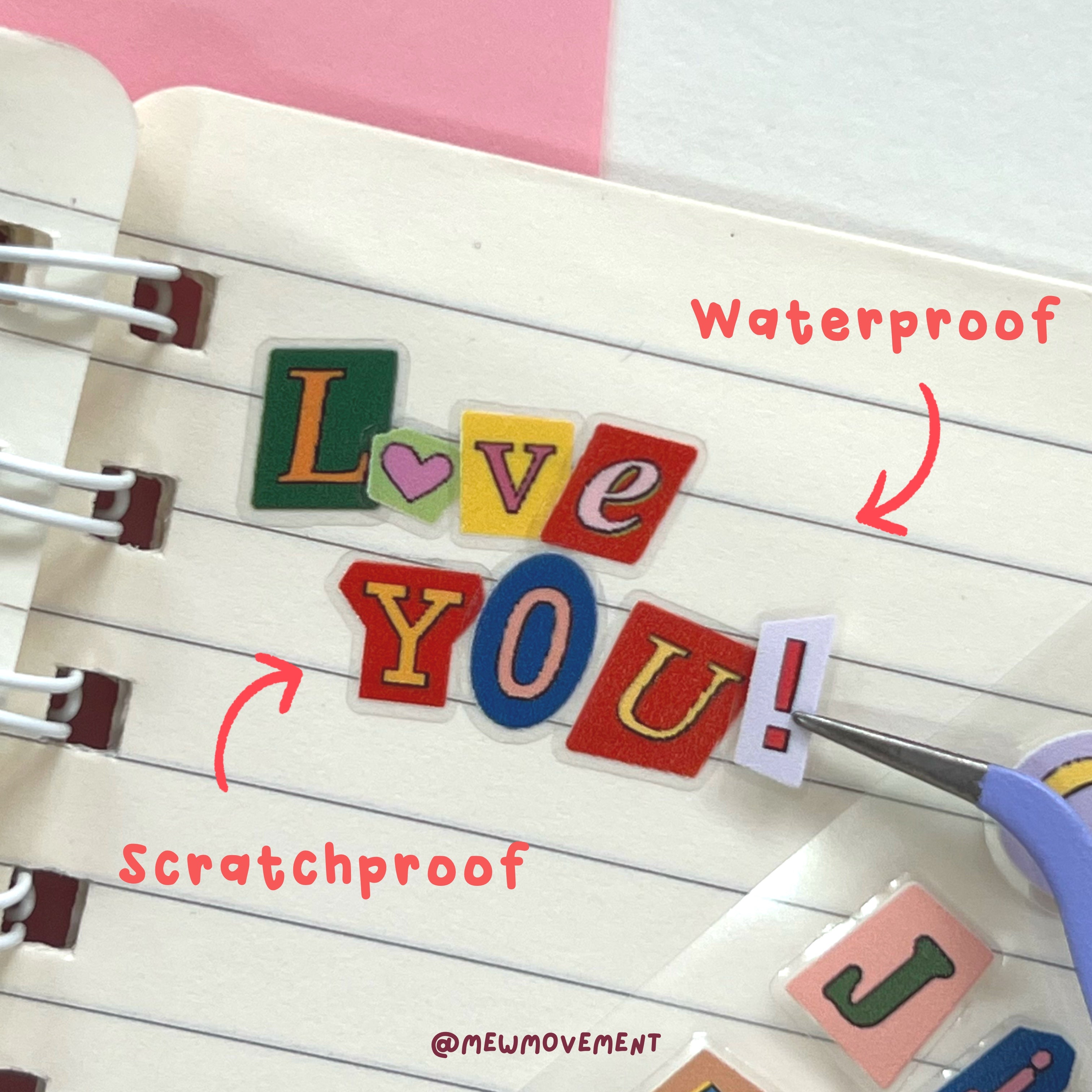 Alphabet Sticker Sheet