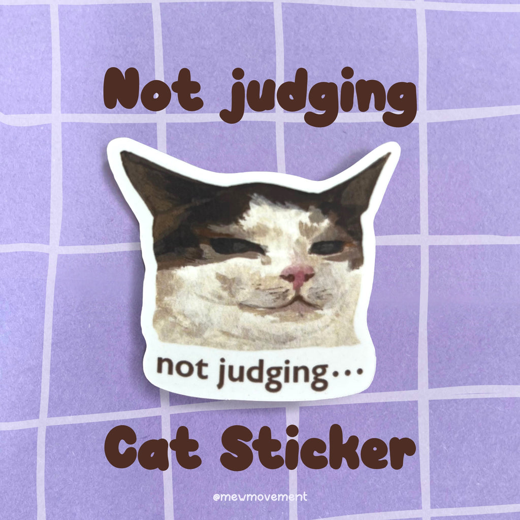 Judging Cat Sticker