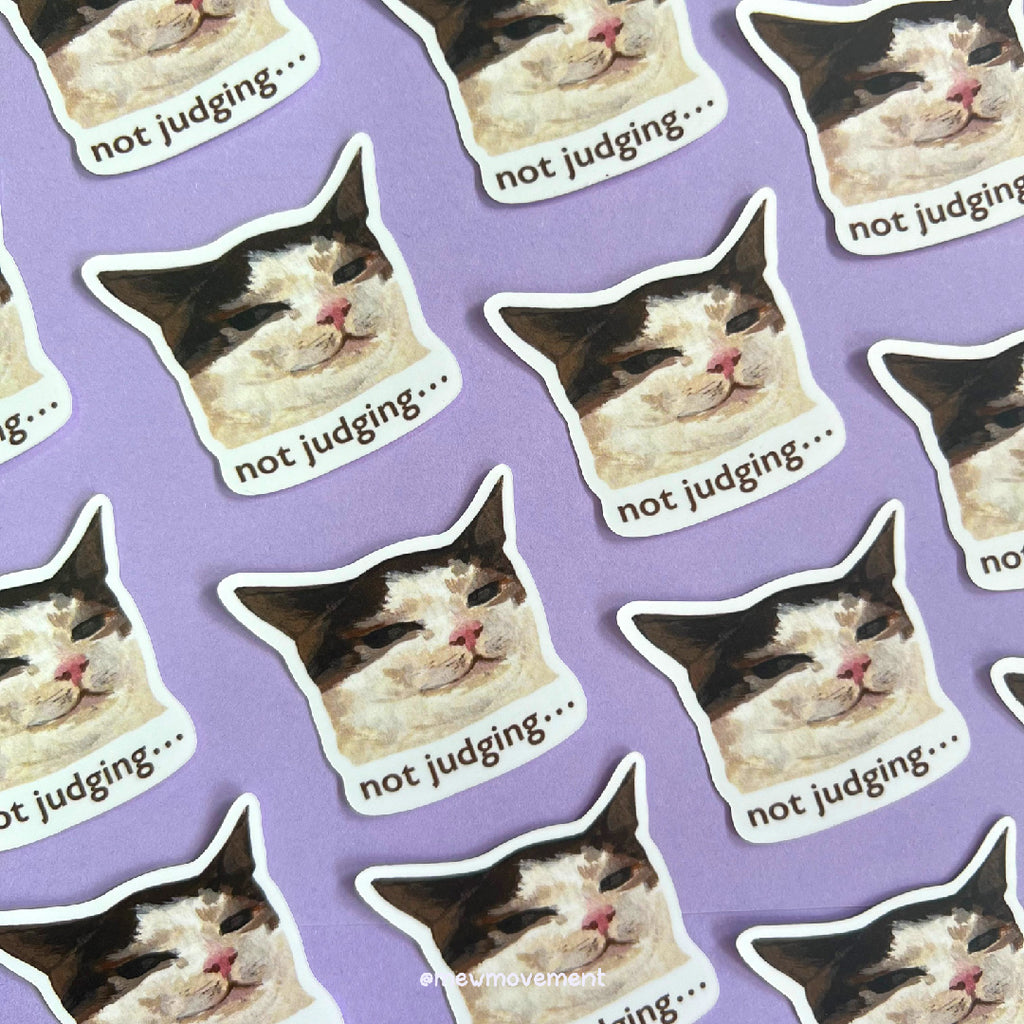 Judging Cat Sticker
