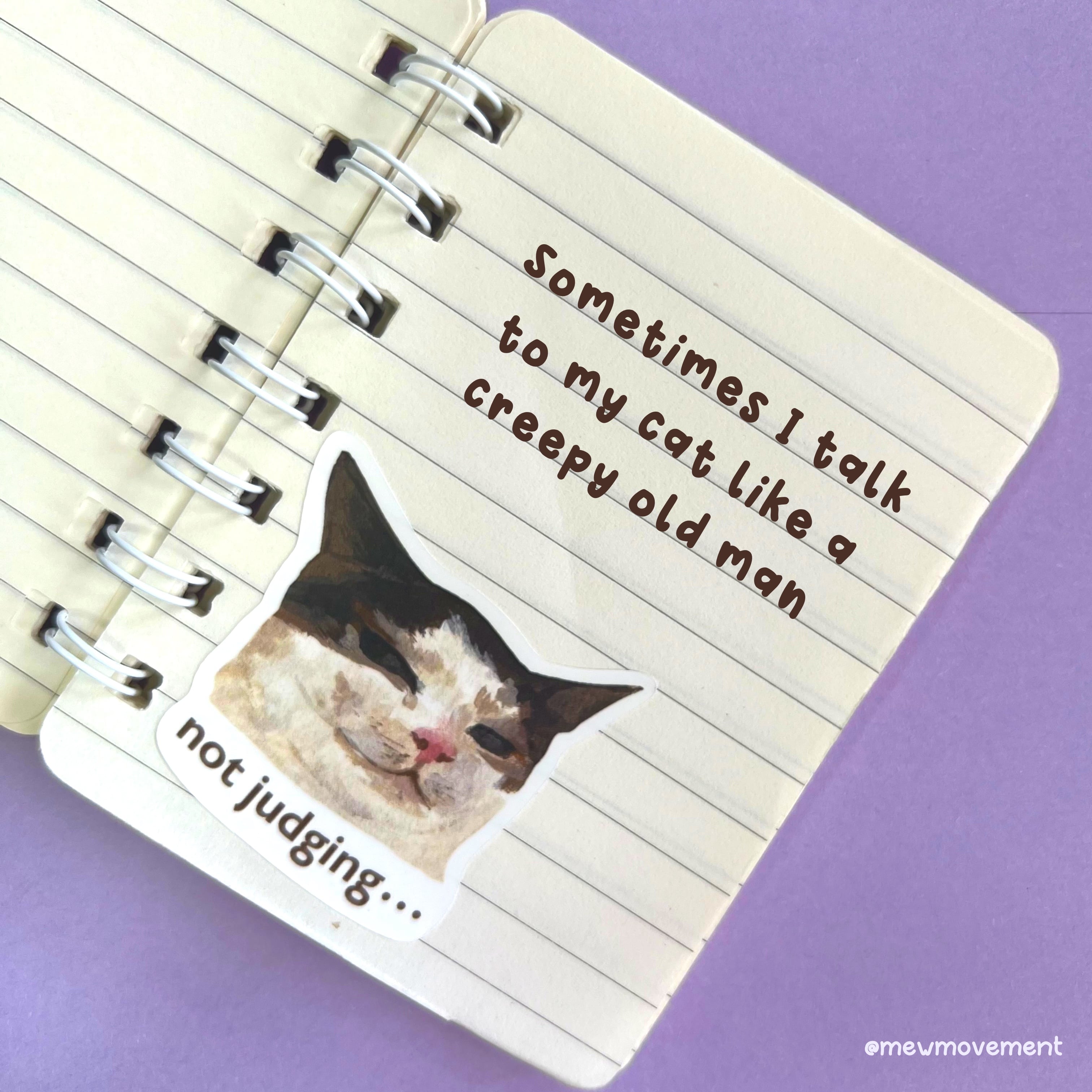 Judging Cat Sticker