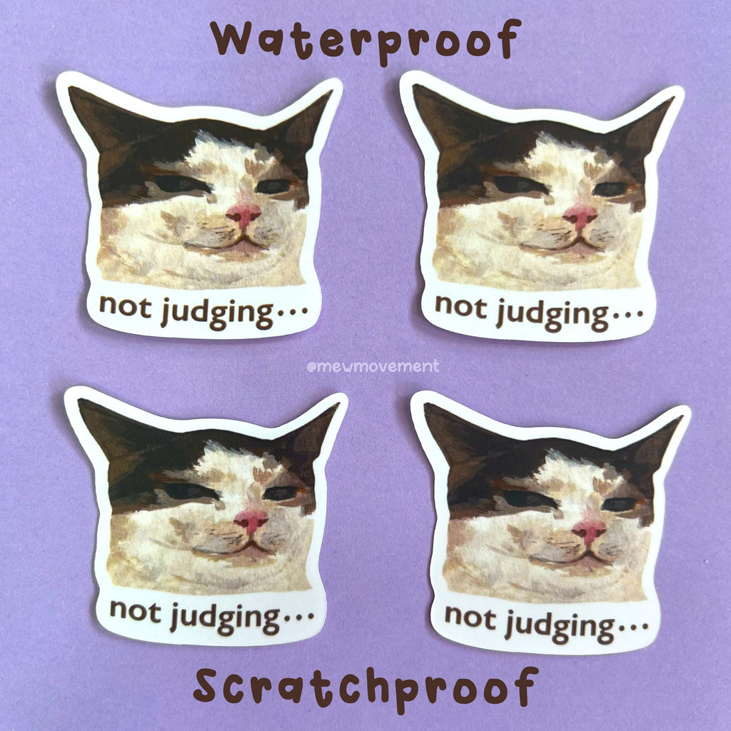 Judging Cat Sticker