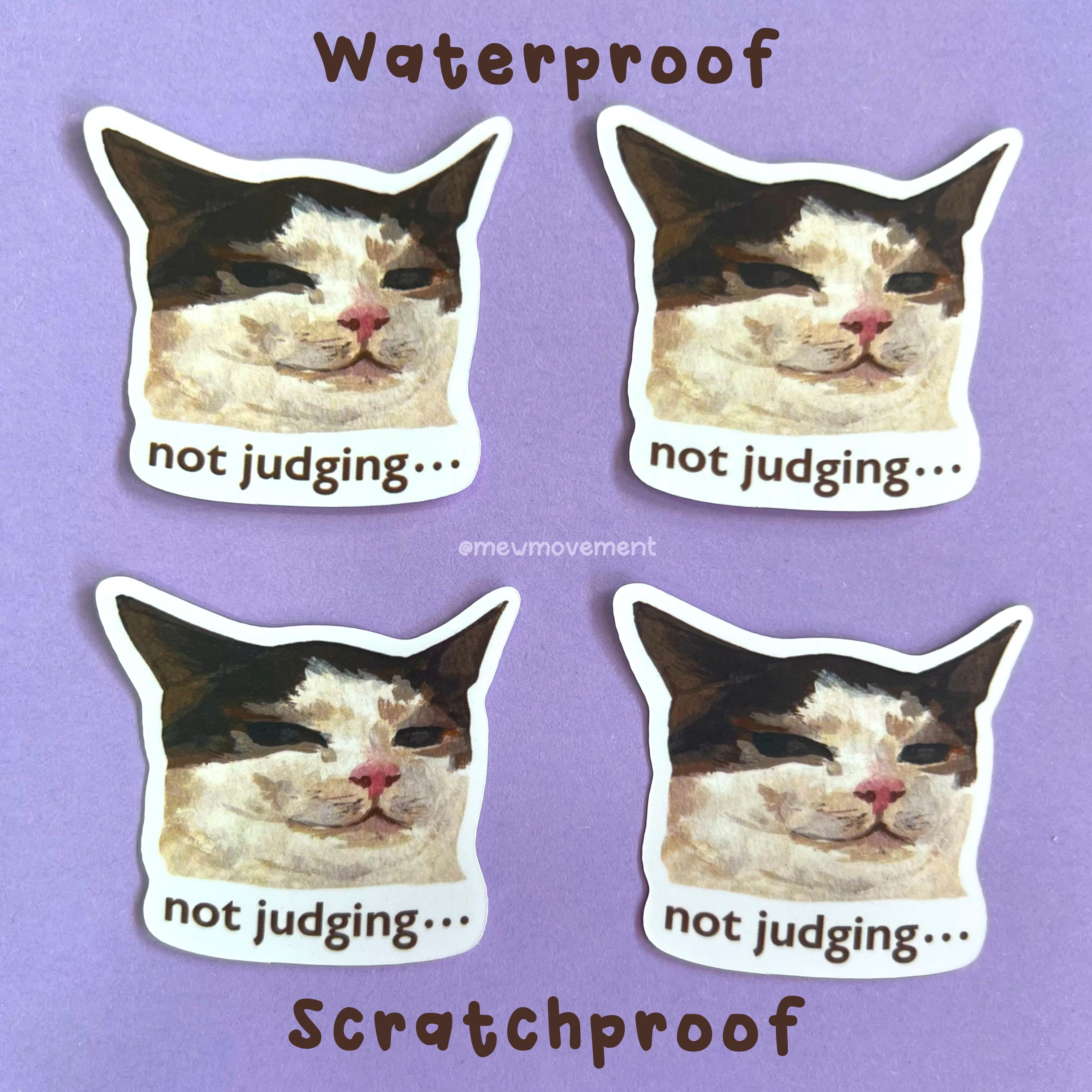 Judging Cat Sticker