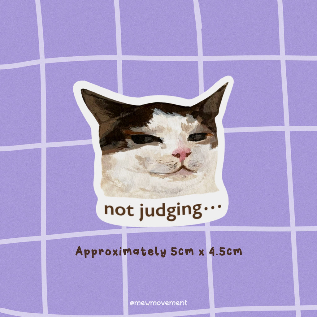 Judging Cat Sticker