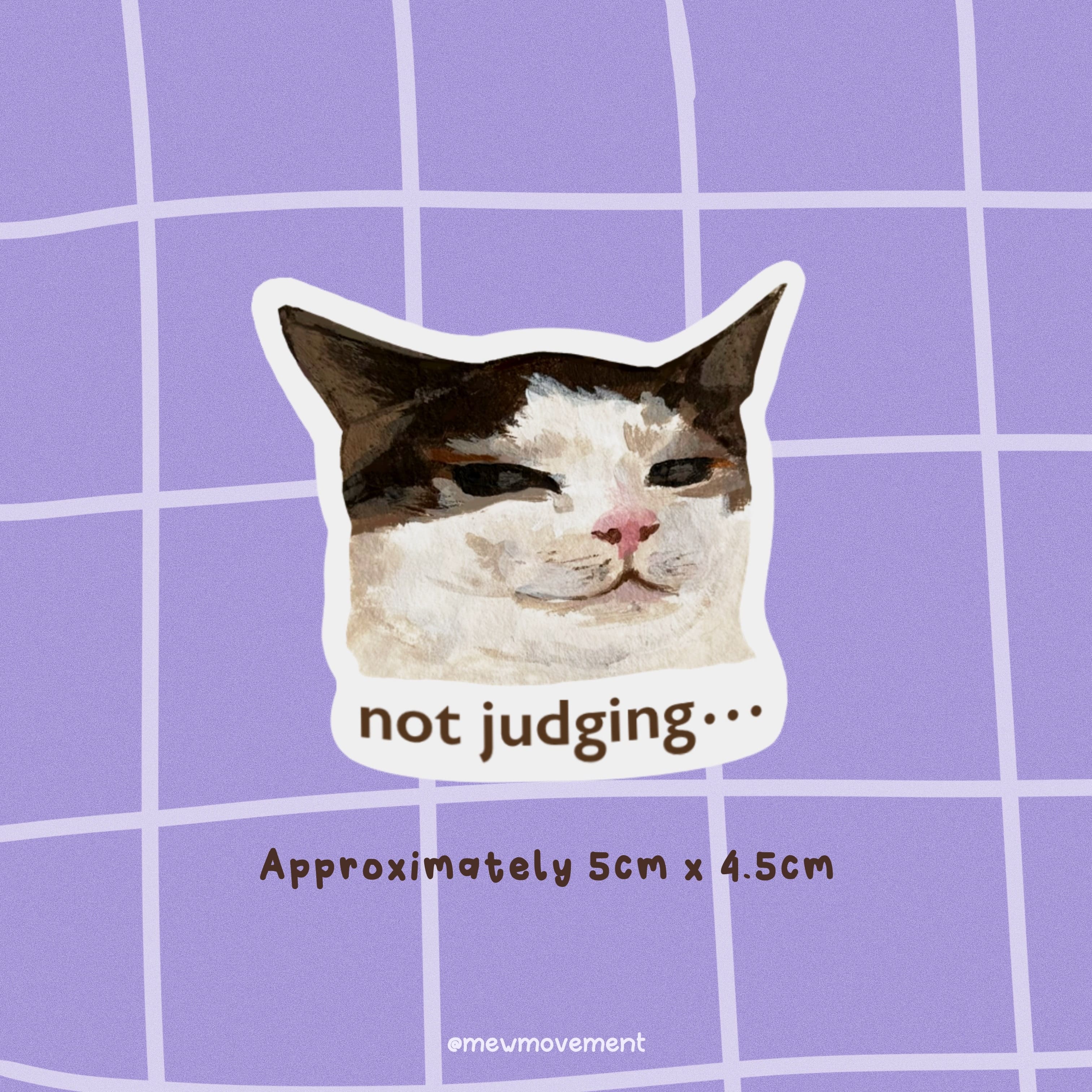 Judging Cat Sticker