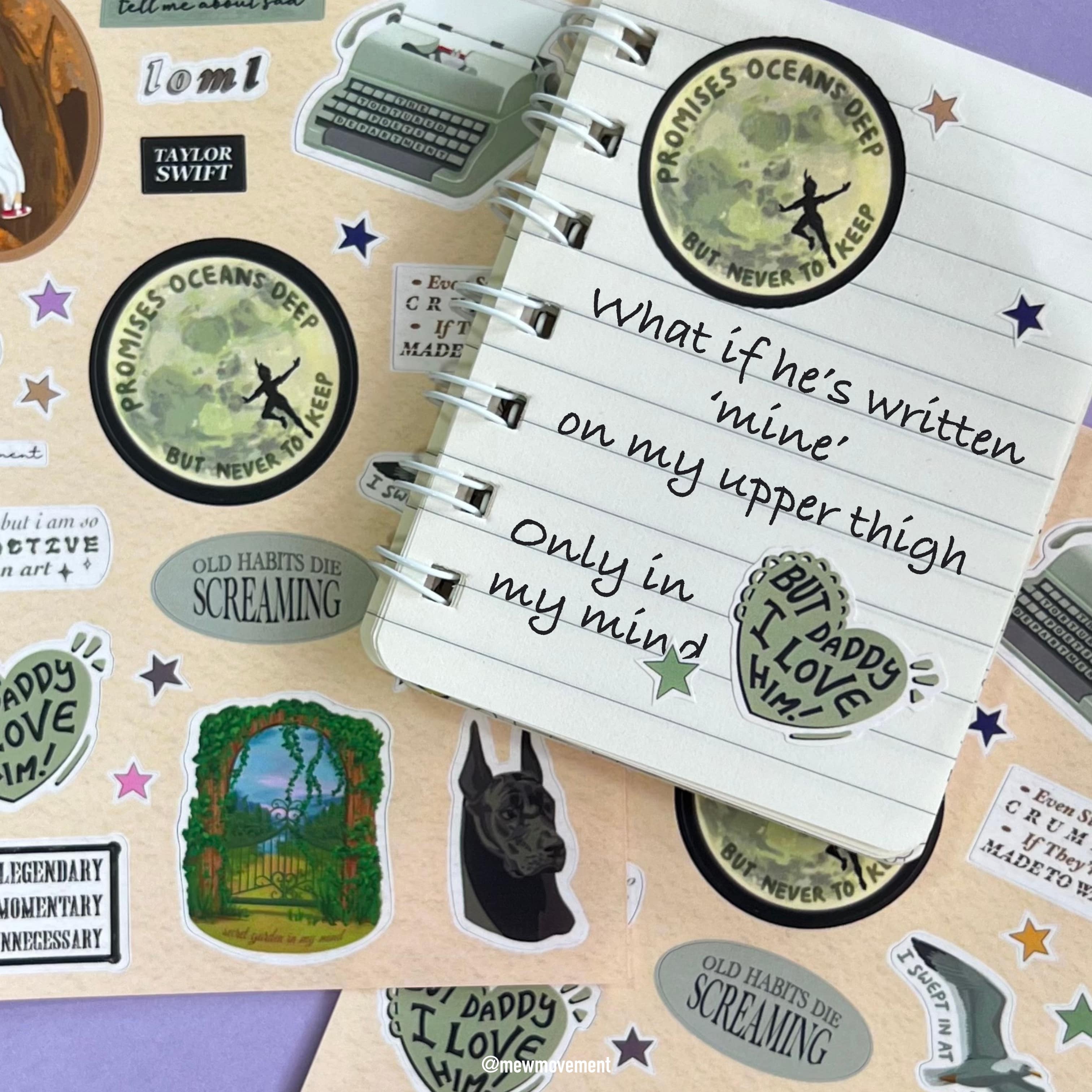 The Tortured Poet's Department Sticker Sheet