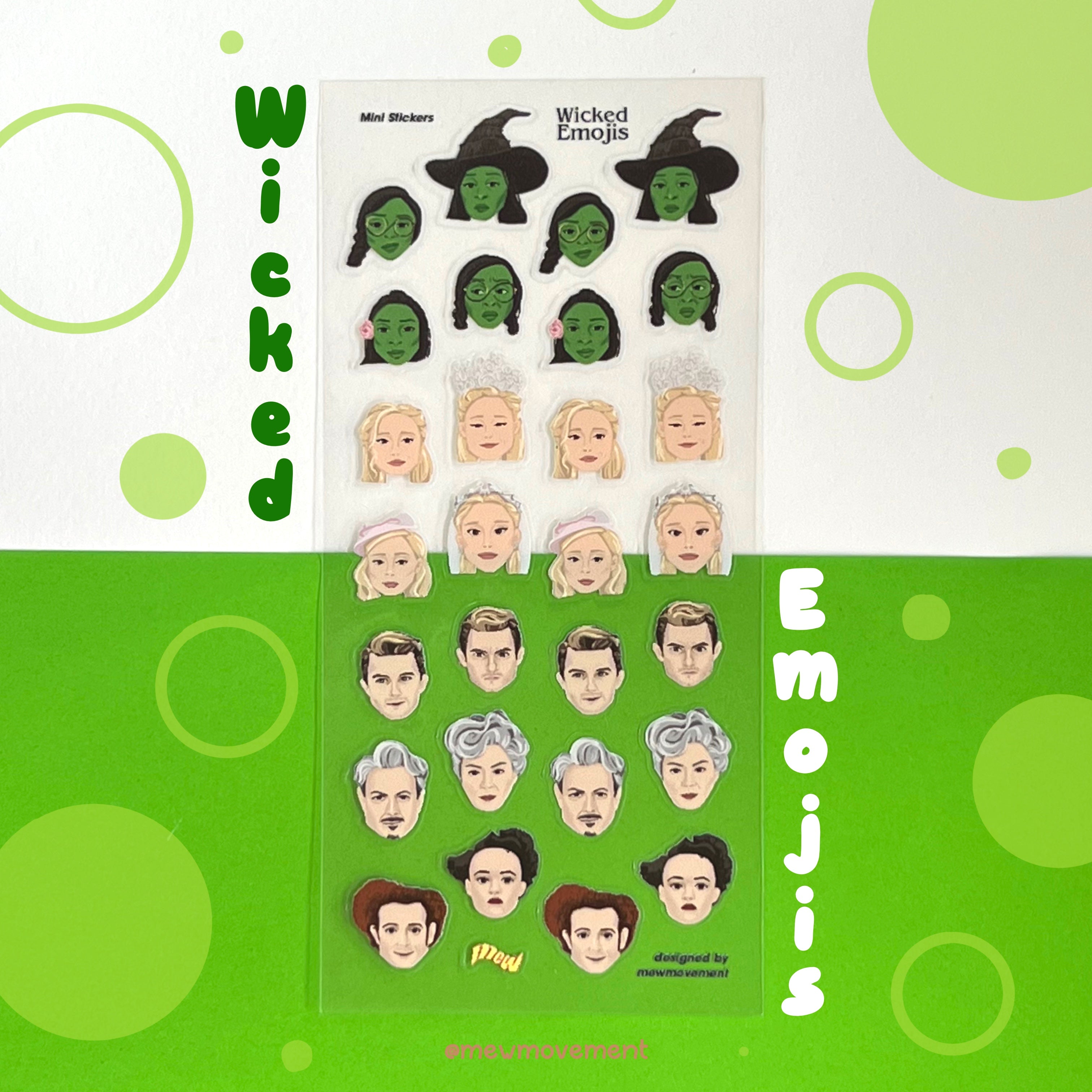 Wicked Emoji Sticker Sheet
