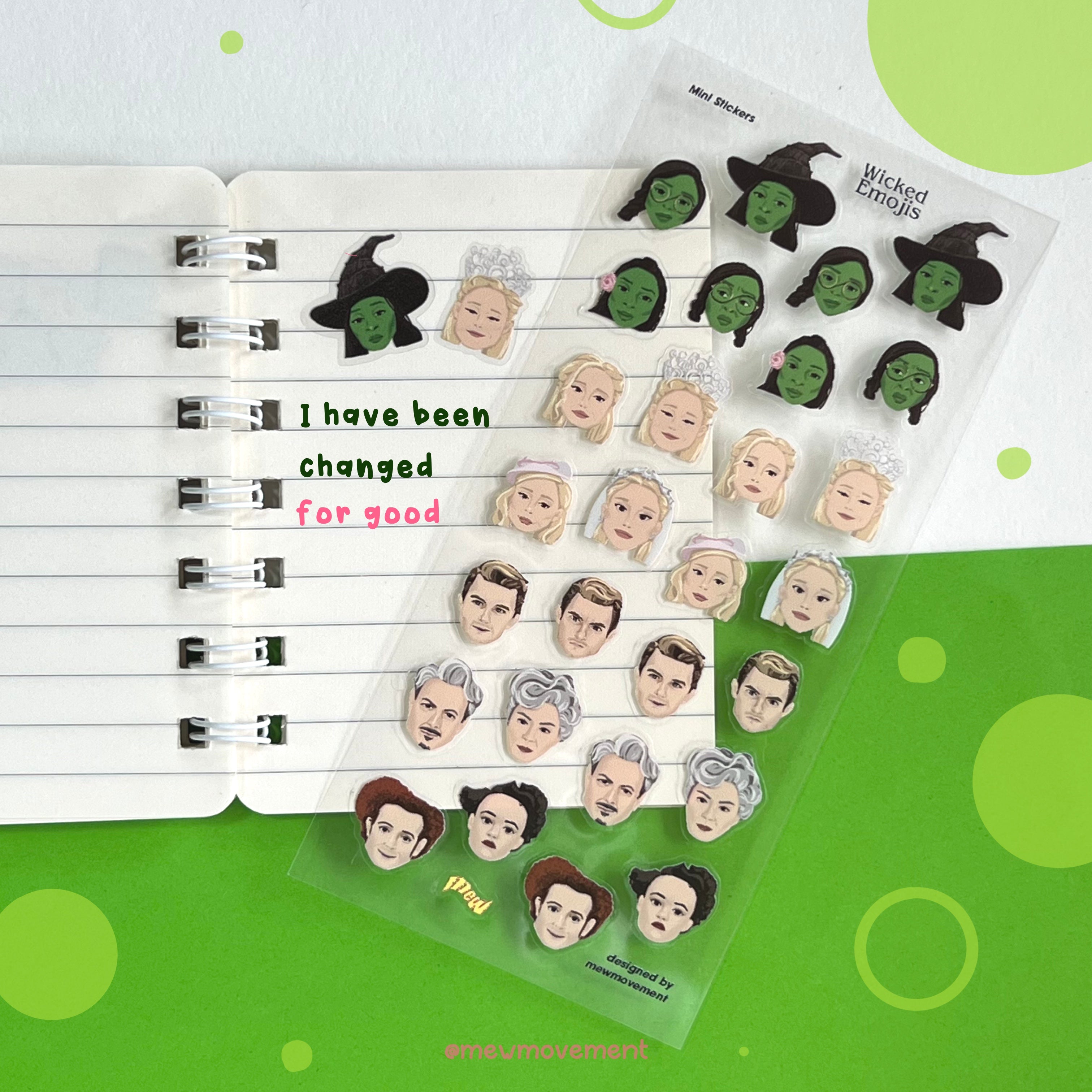 Wicked Emoji Sticker Sheet
