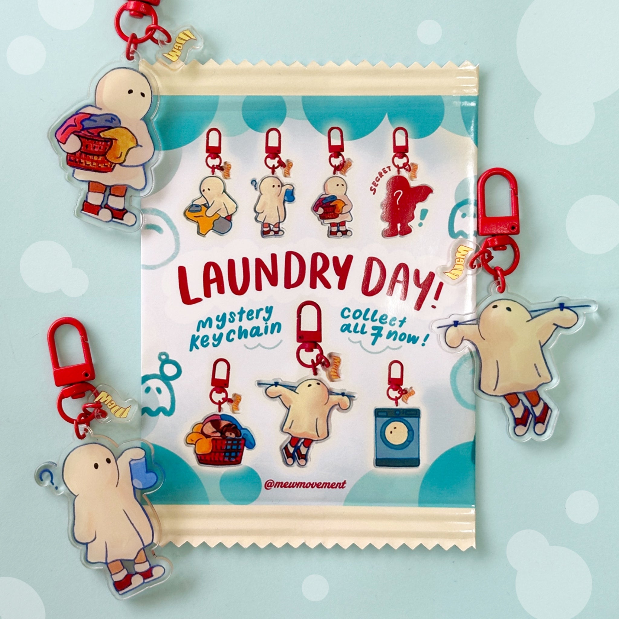 Laundry Day Keychain Mystery Pack