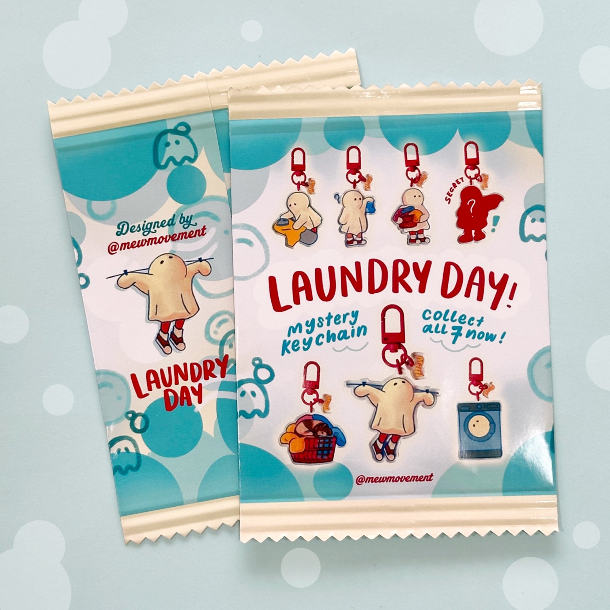 Laundry Day Keychain Mystery Pack
