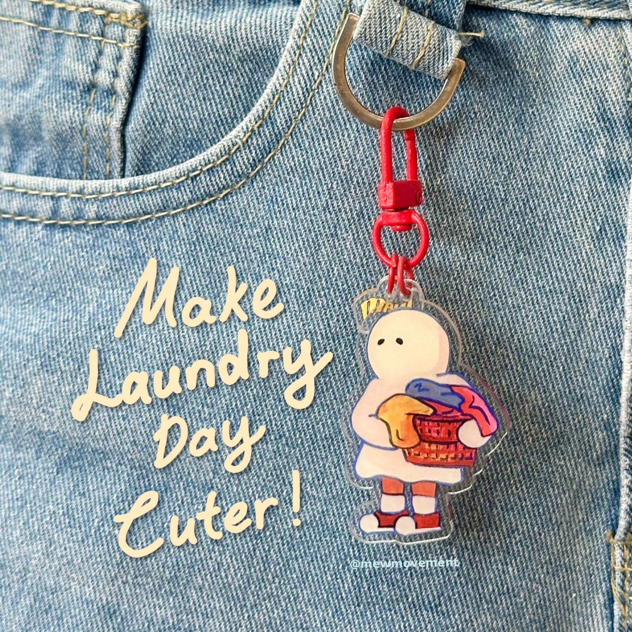 Laundry Day Keychain Mystery Pack