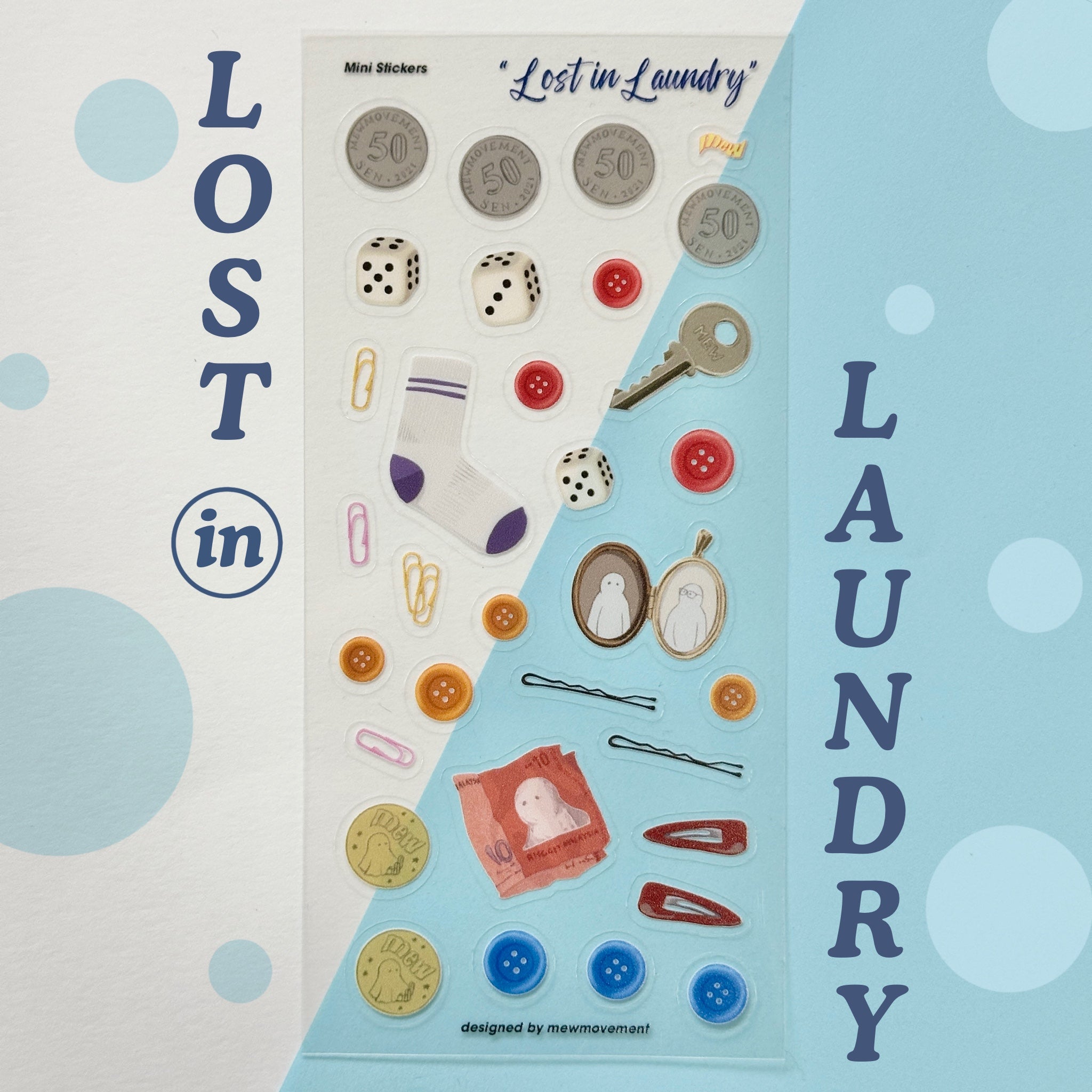Lost In Laundry Sticker Sheet