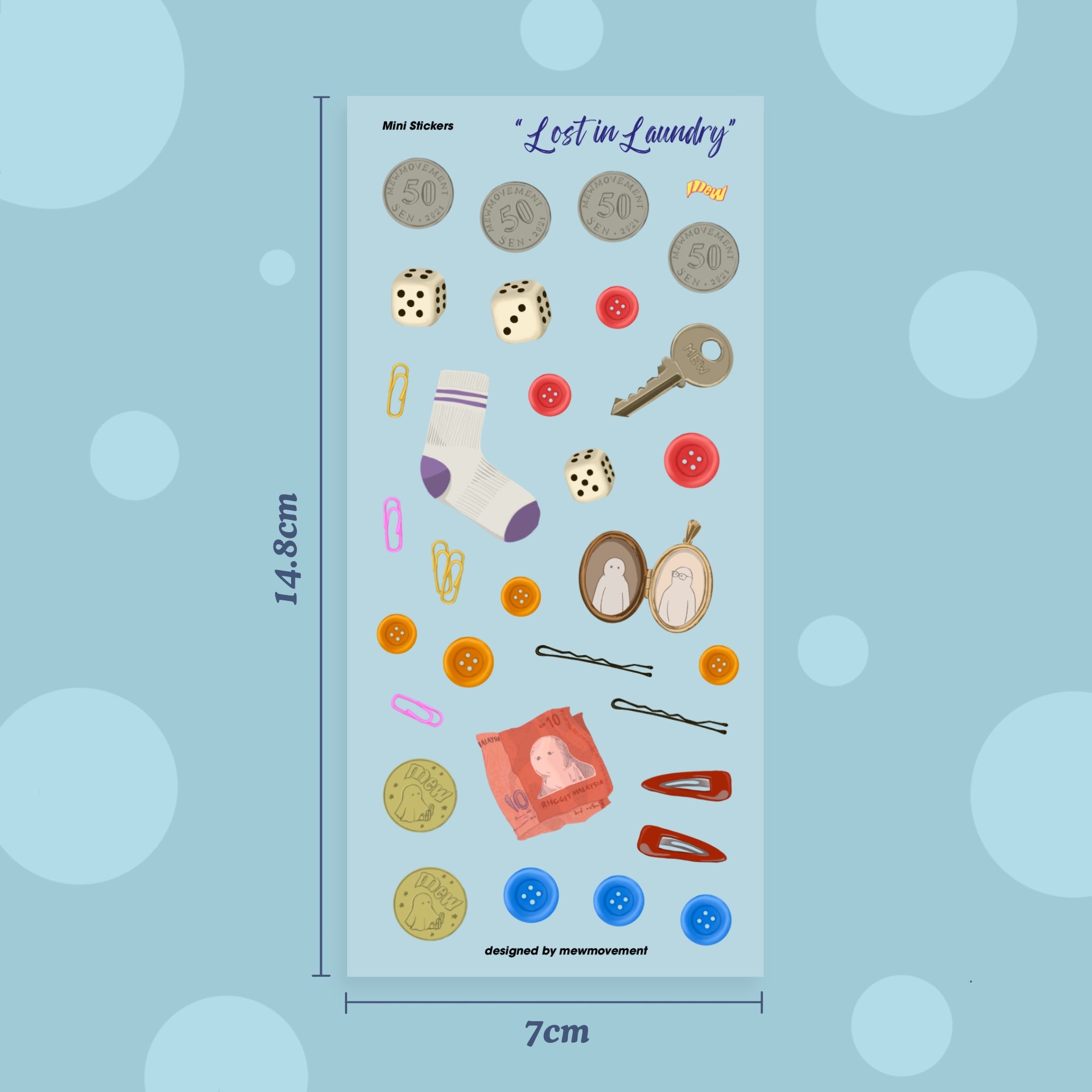 Lost In Laundry Sticker Sheet
