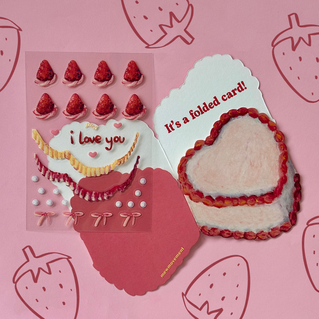 Pink Cake Card