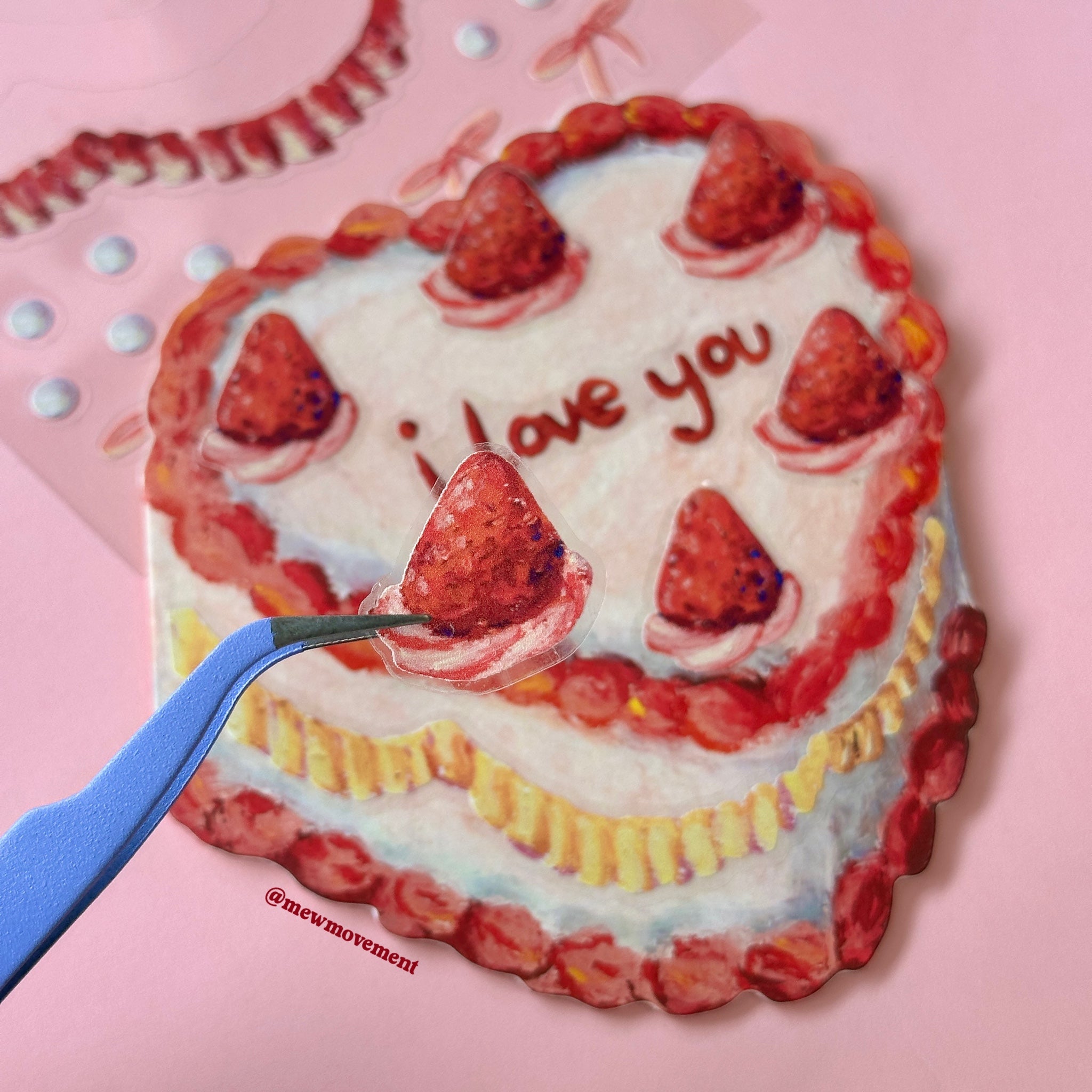 Pink Cake Card
