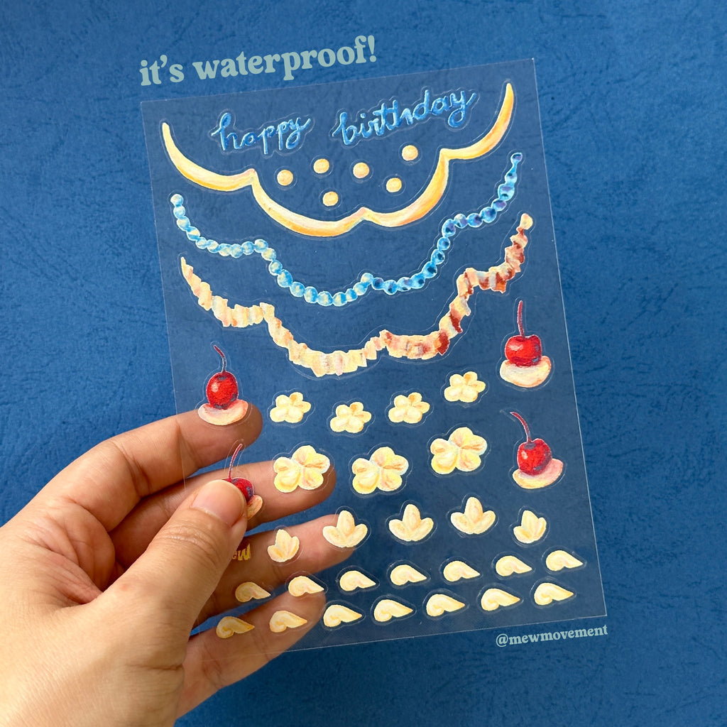 Blue Cake Card