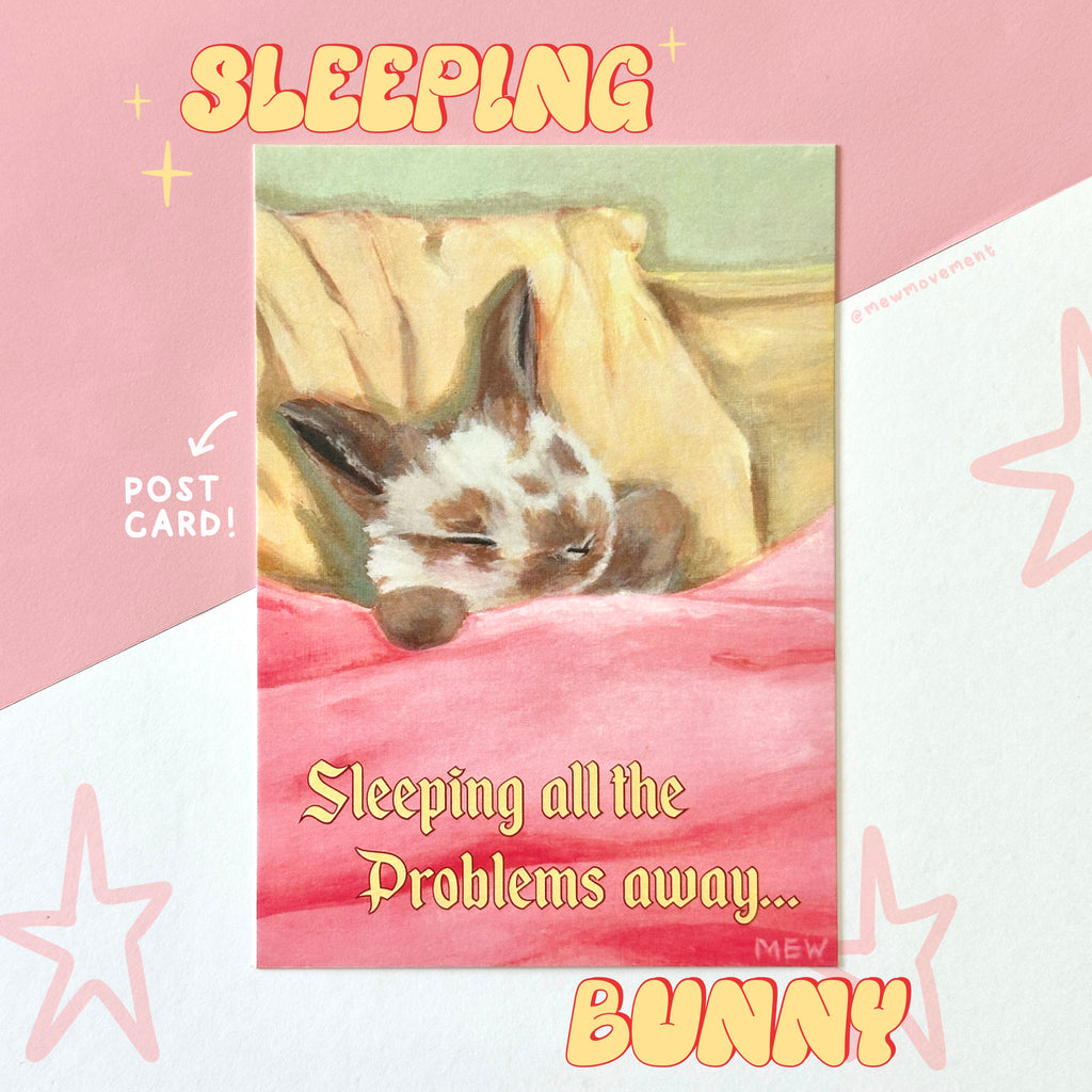 Sleeping Bunny Postcard