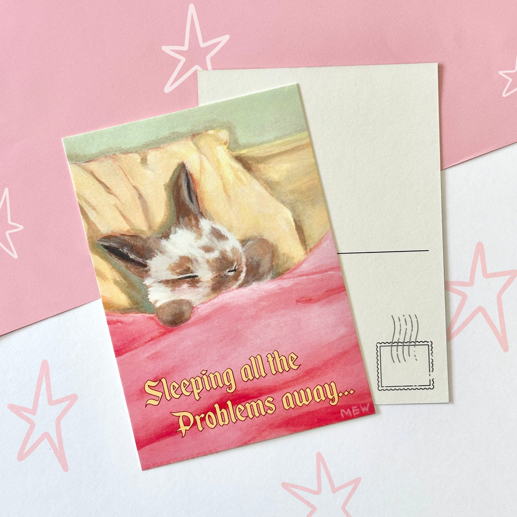 Sleeping Bunny Postcard