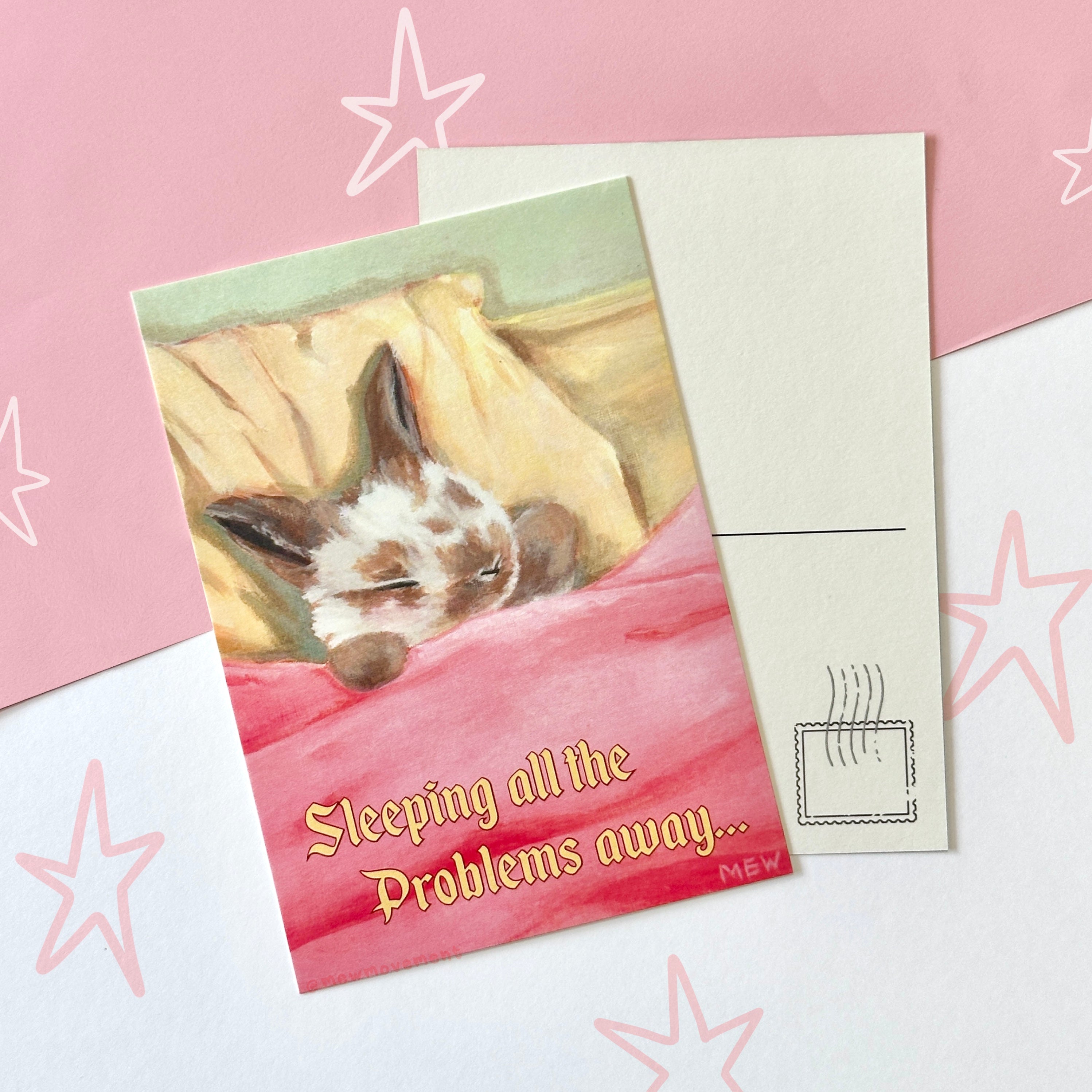 Sleeping Bunny Postcard