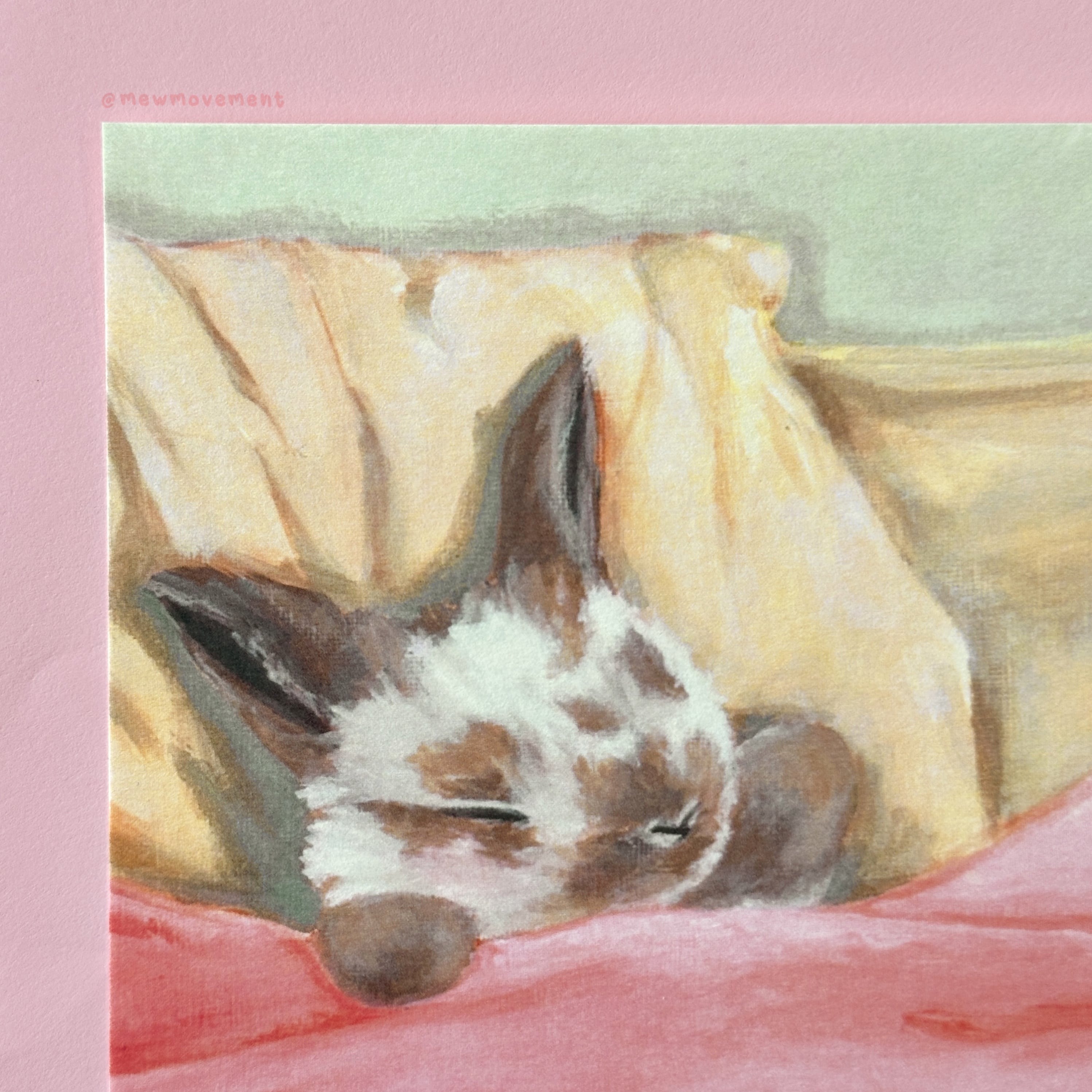 Sleeping Bunny Postcard