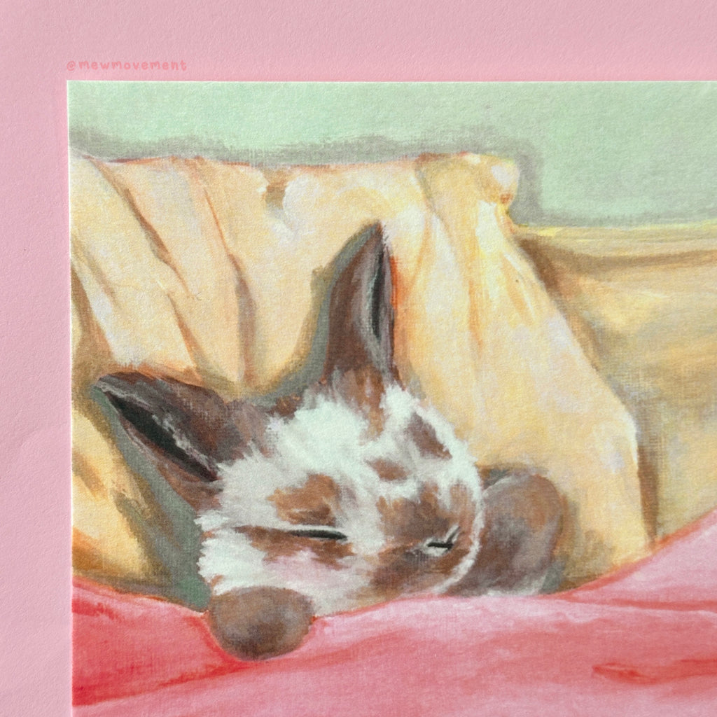 Sleeping Bunny Postcard