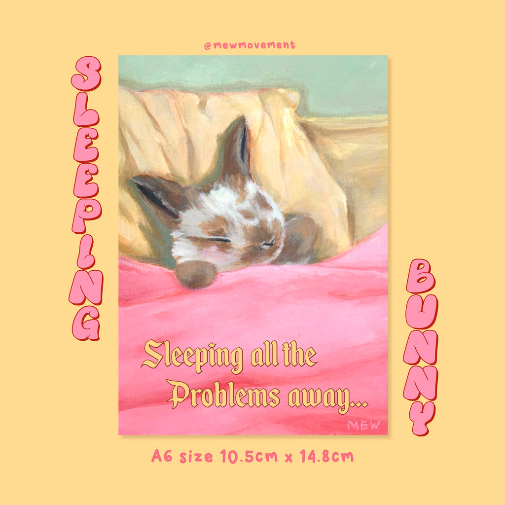 Sleeping Bunny Postcard